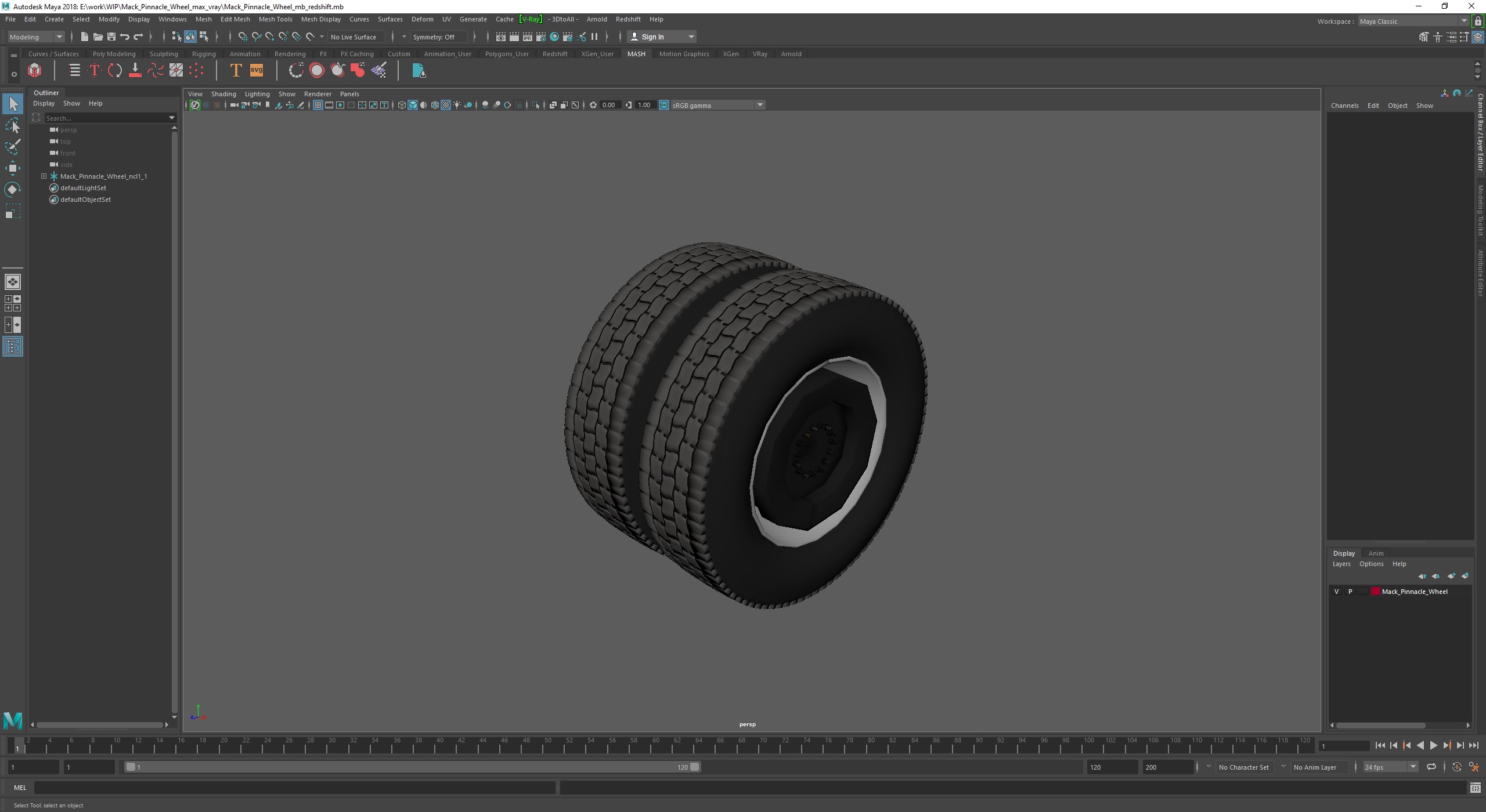 Mack Pinnacle Wheel 3D model
