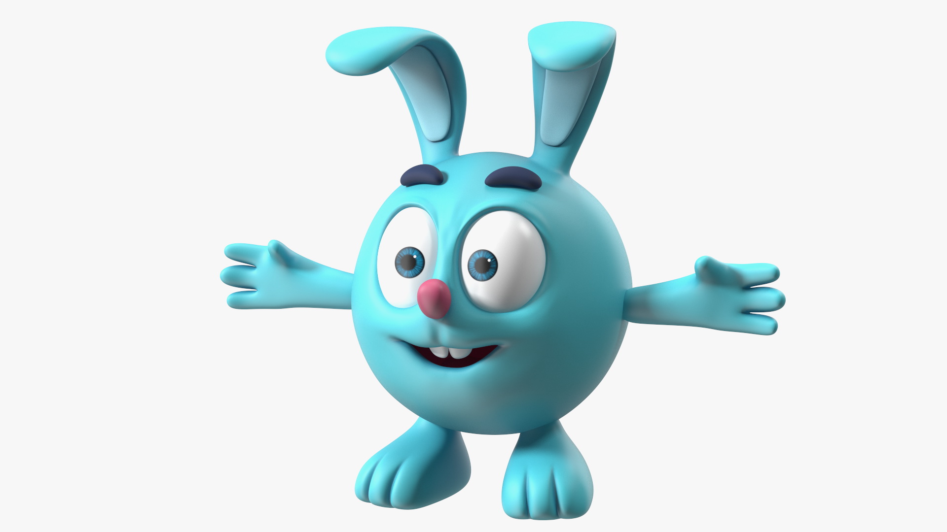 3D Kikoriki Krash Character T-pose