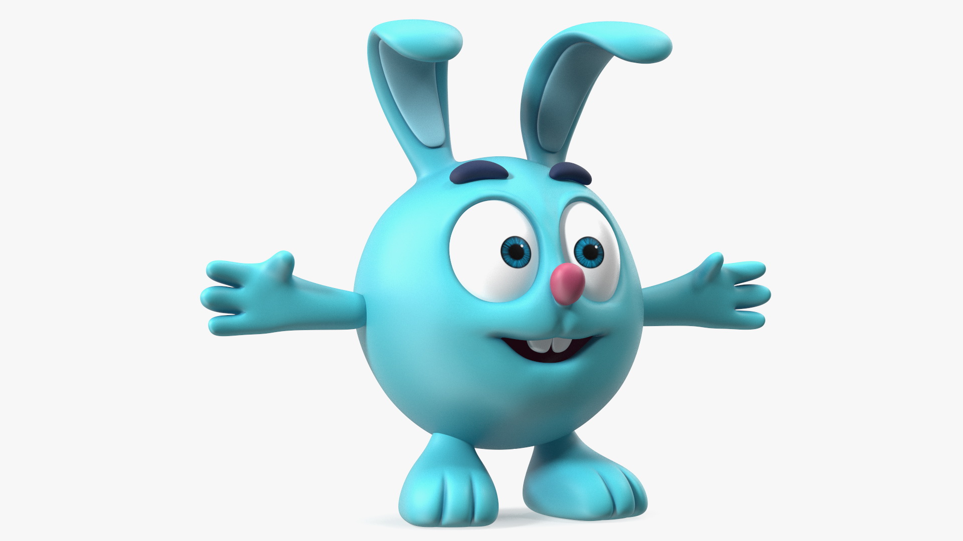 3D Kikoriki Krash Character T-pose