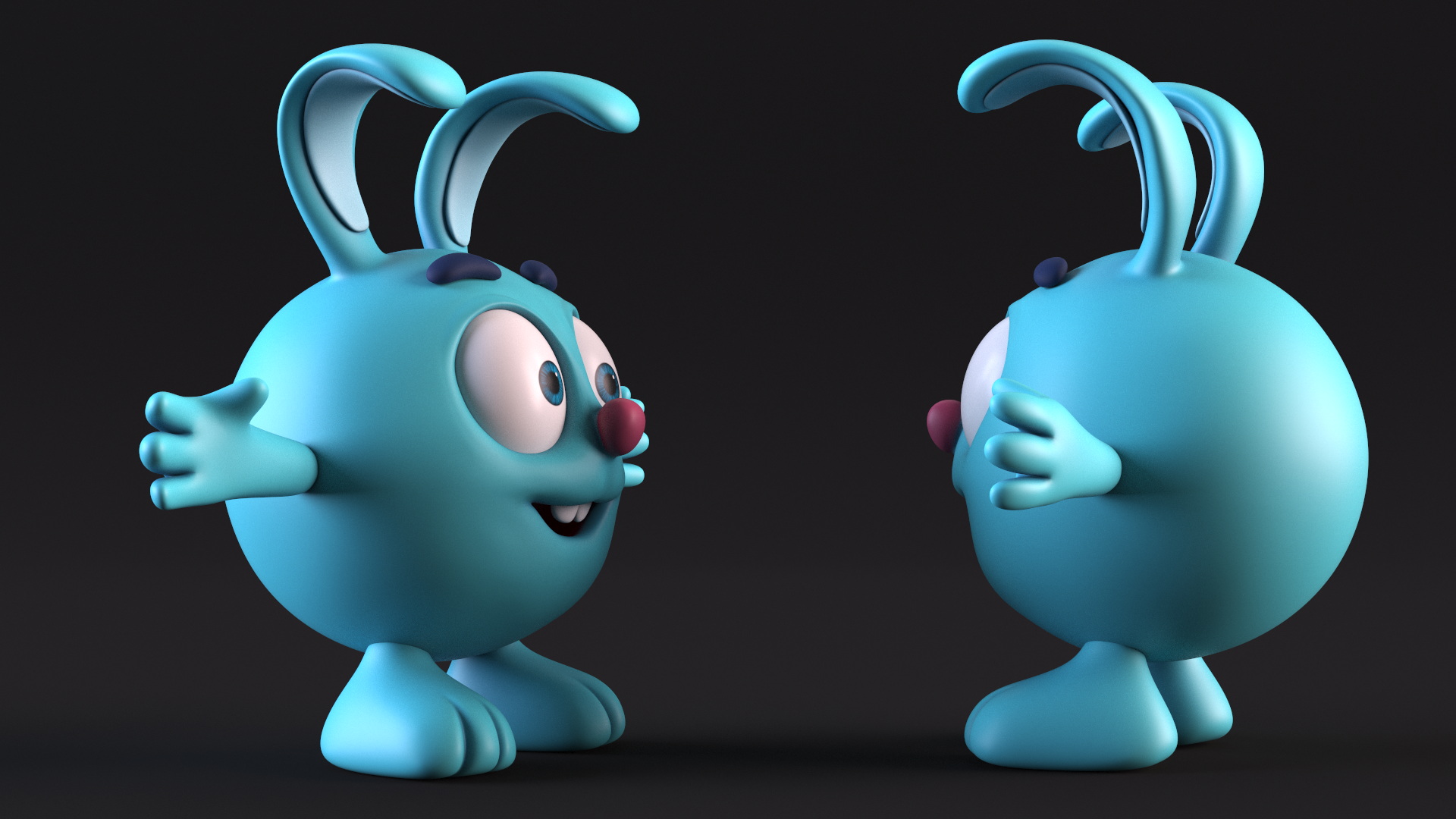 3D Kikoriki Krash Character T-pose