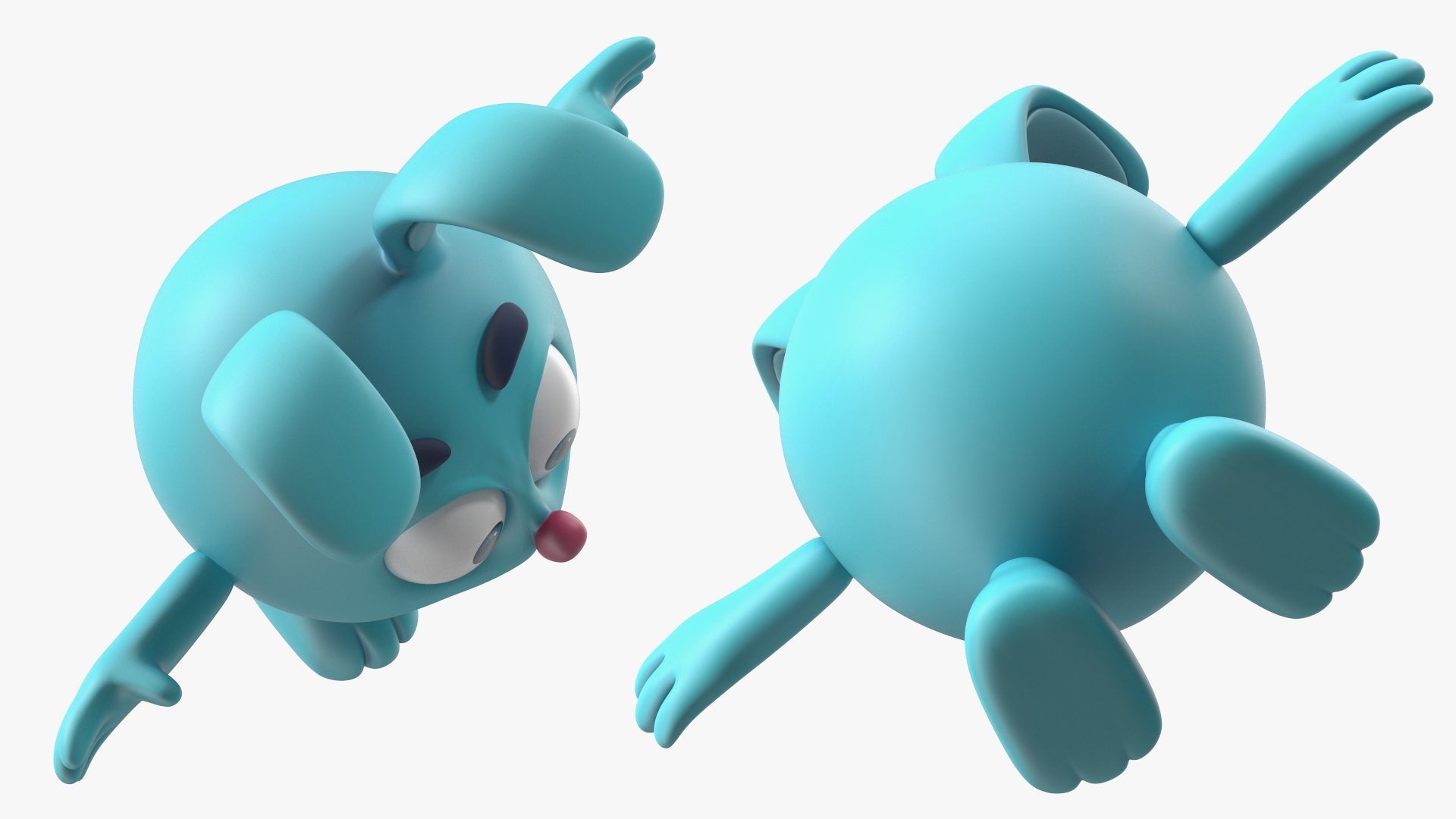 3D Kikoriki Krash Character T-pose