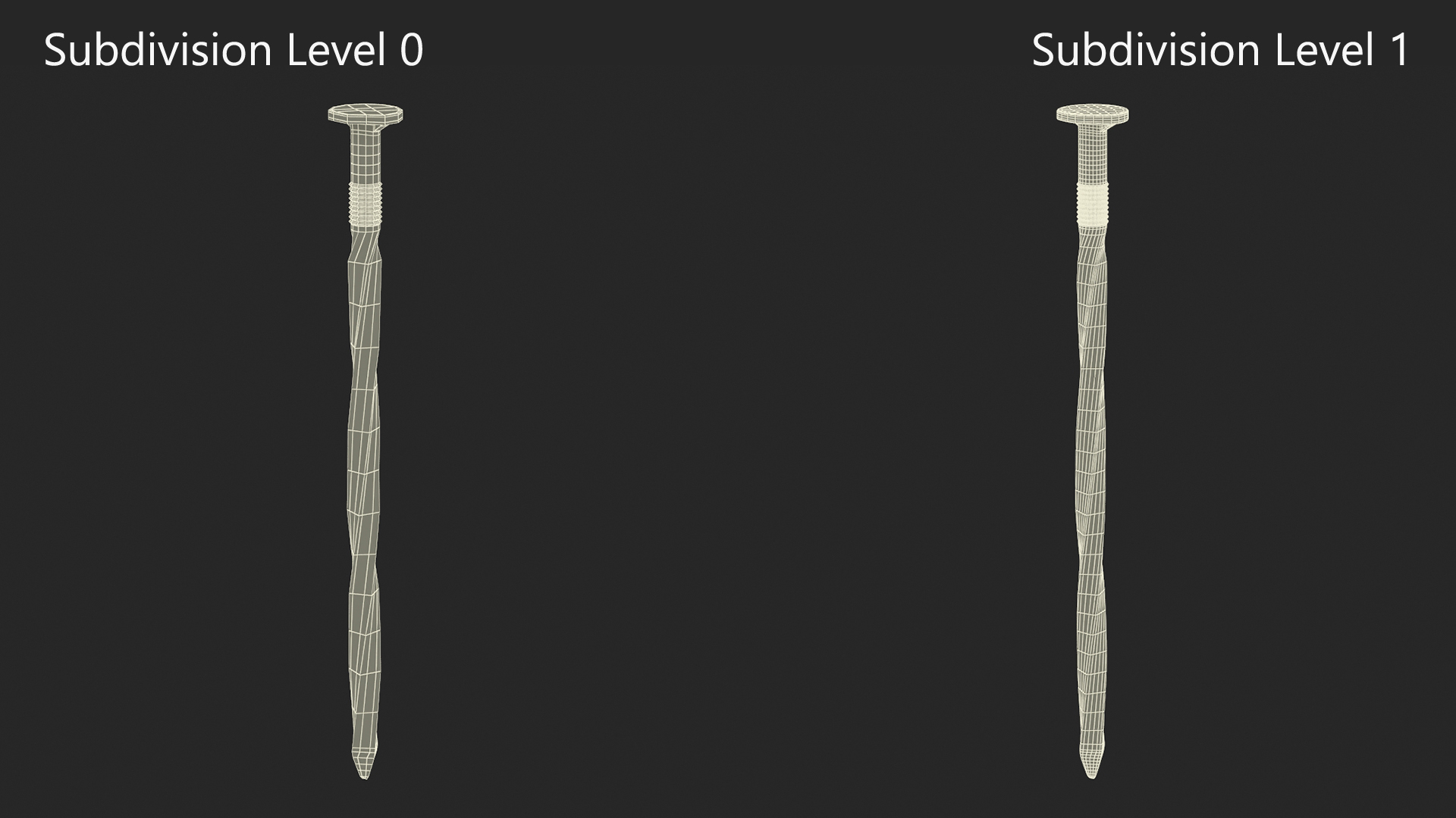 Deck Nails Old 3D model