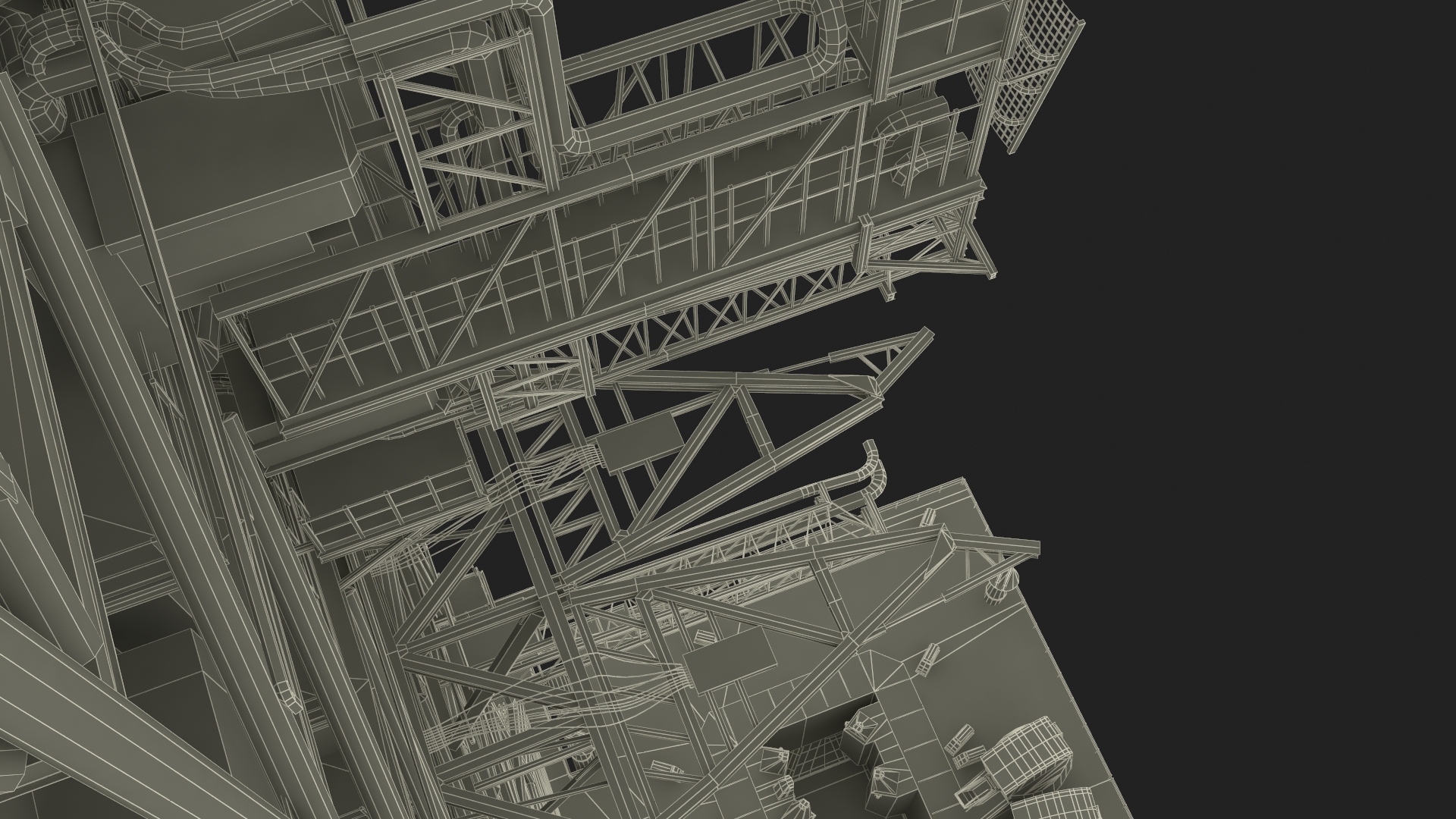 3D Launch Pad with Missile Crawler Transporter model