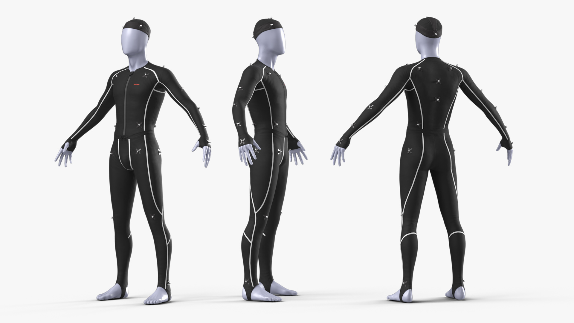 3D OptiTrack Motion Capture Suit Rigged