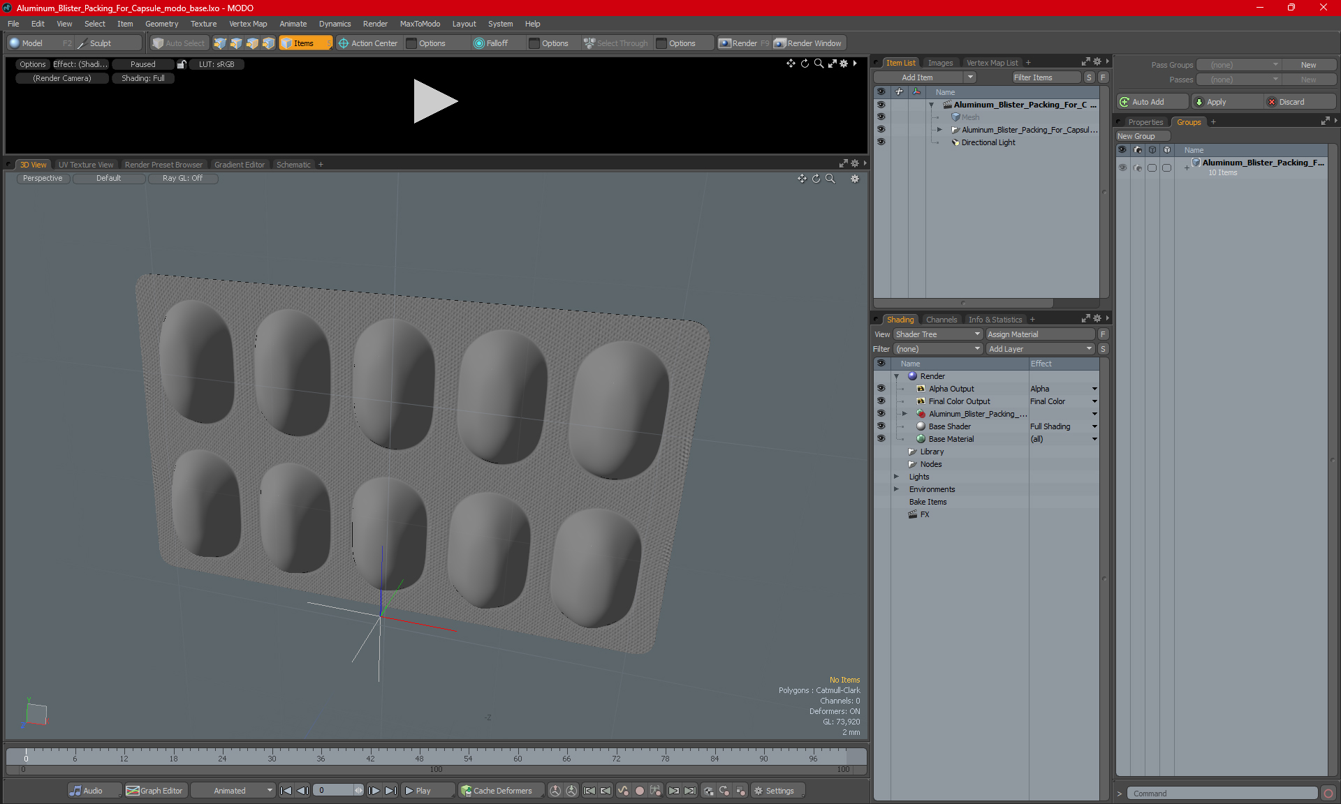 3D Aluminum Blister Packing For Capsule