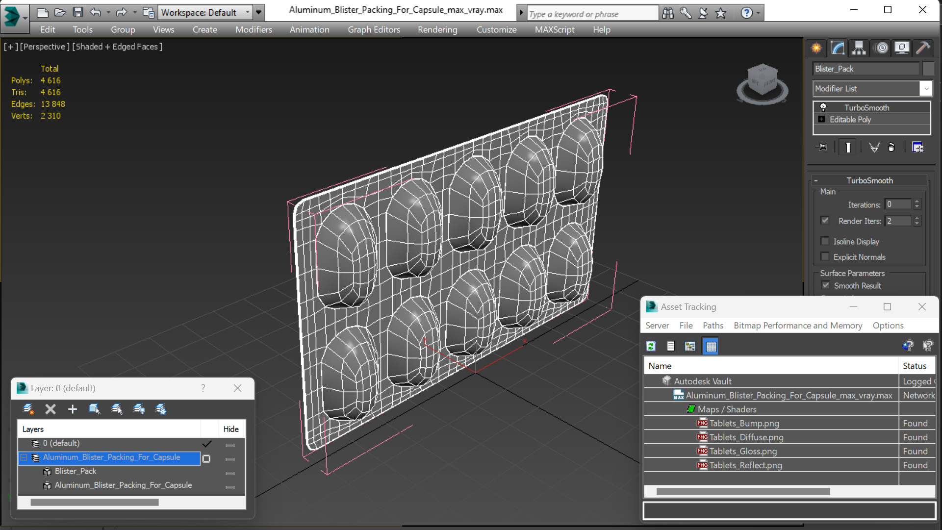 3D Aluminum Blister Packing For Capsule