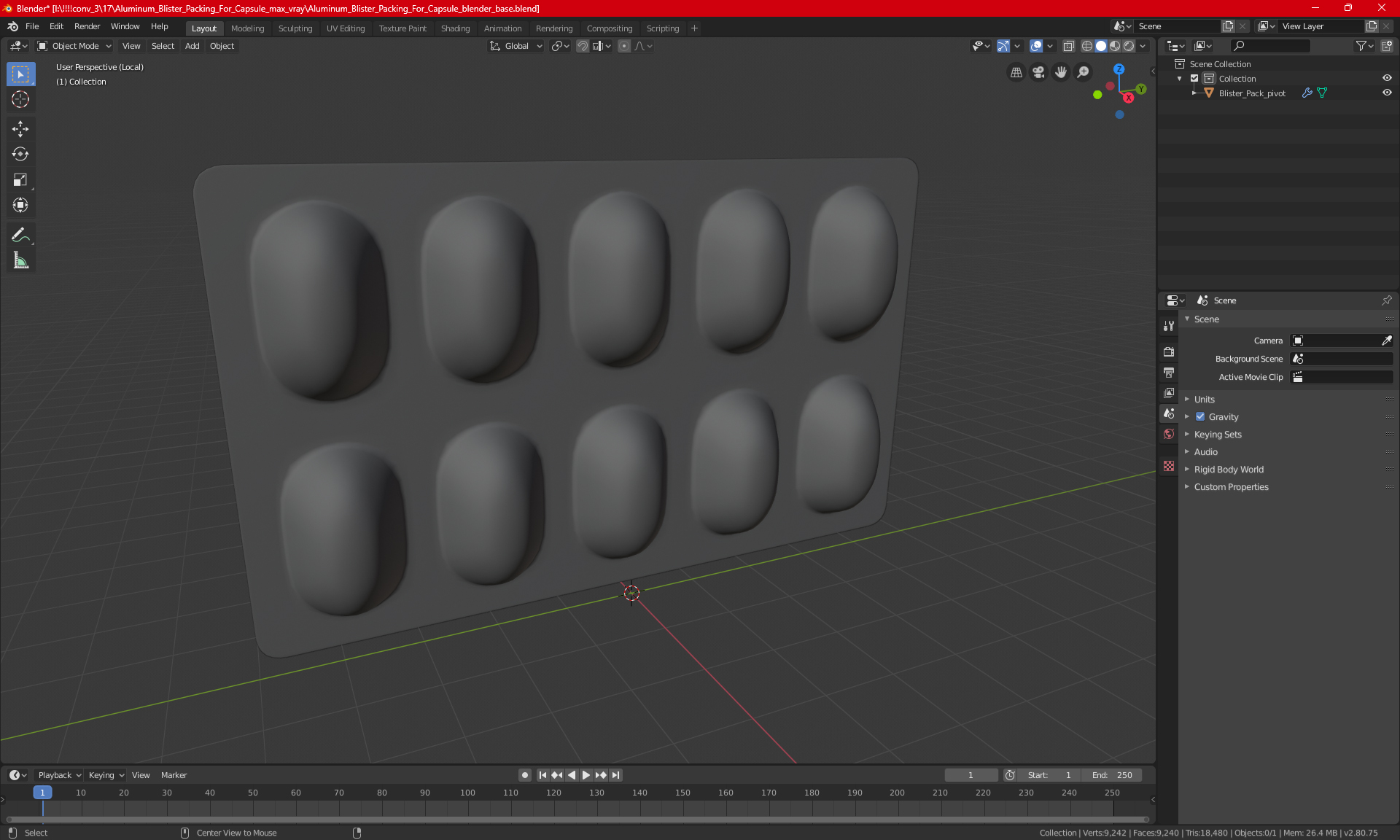3D Aluminum Blister Packing For Capsule