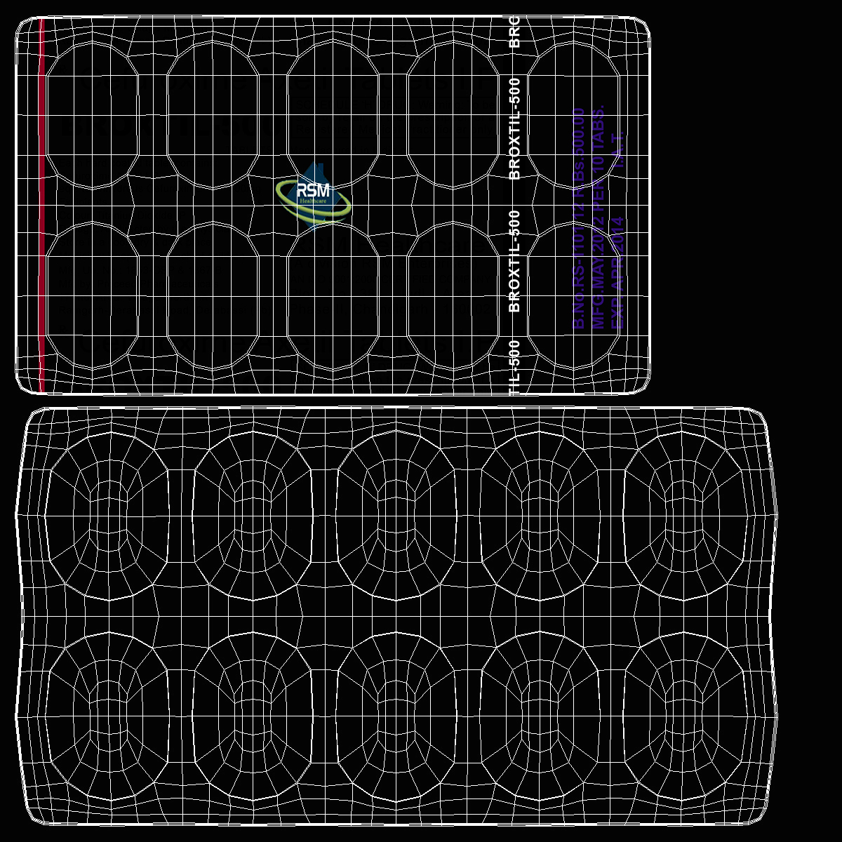 3D Aluminum Blister Packing For Capsule