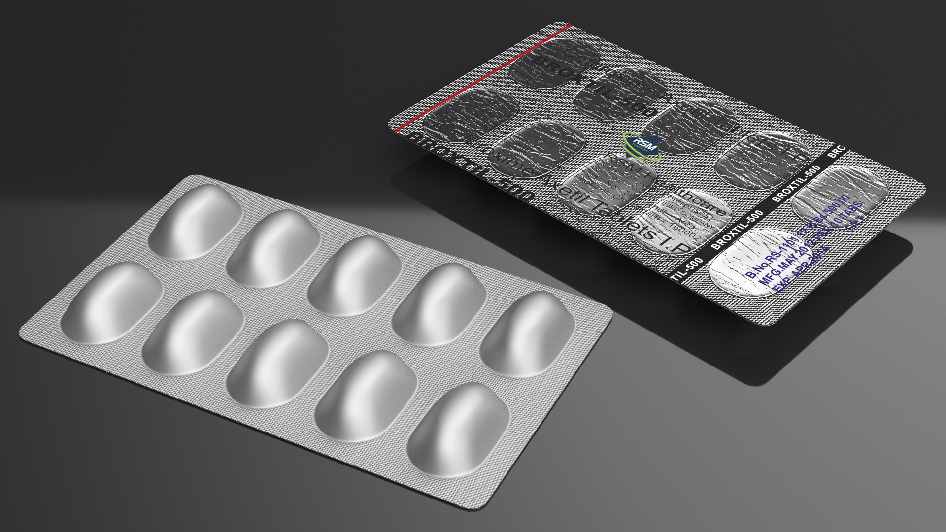 3D Aluminum Blister Packing For Capsule