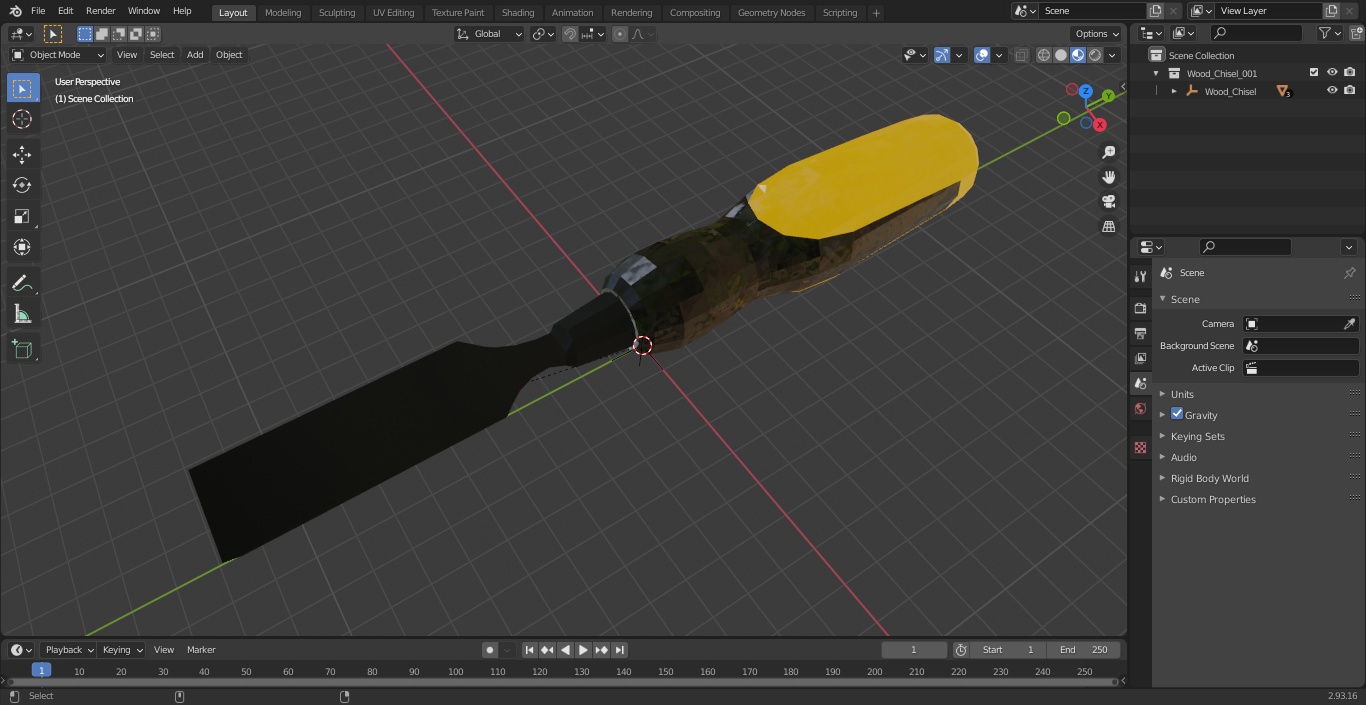 3D Wood Chisel
