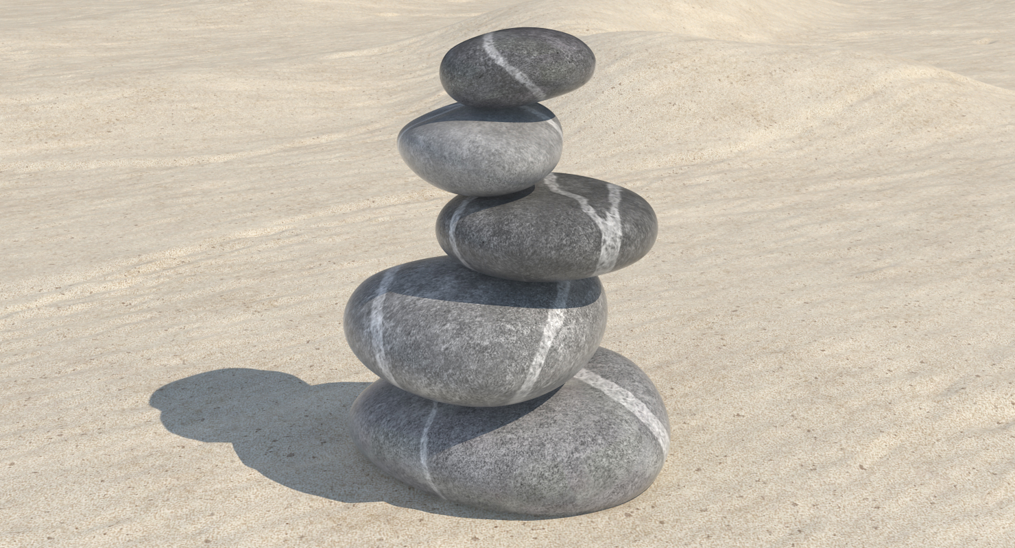 3D model Zen Stones