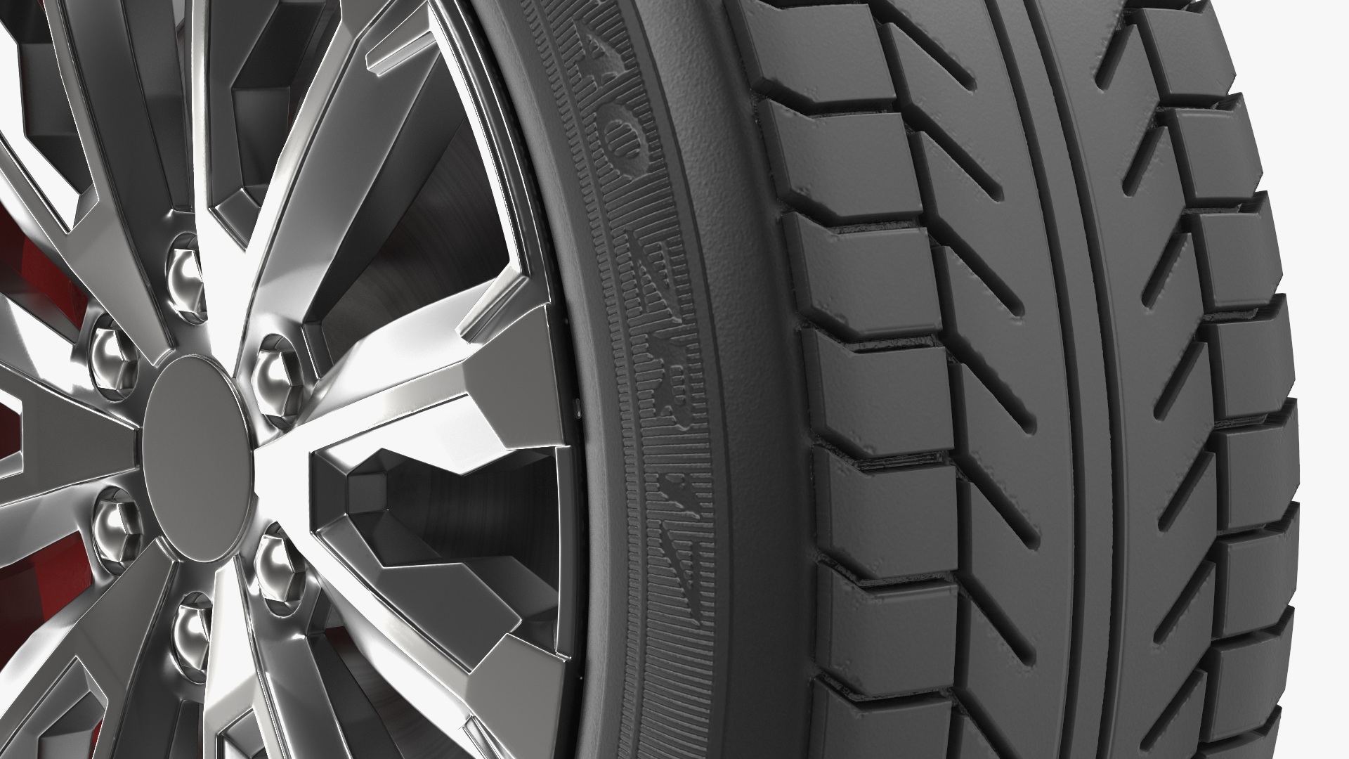Alloy Wheel Rim with All Season Tire Silver, view 10