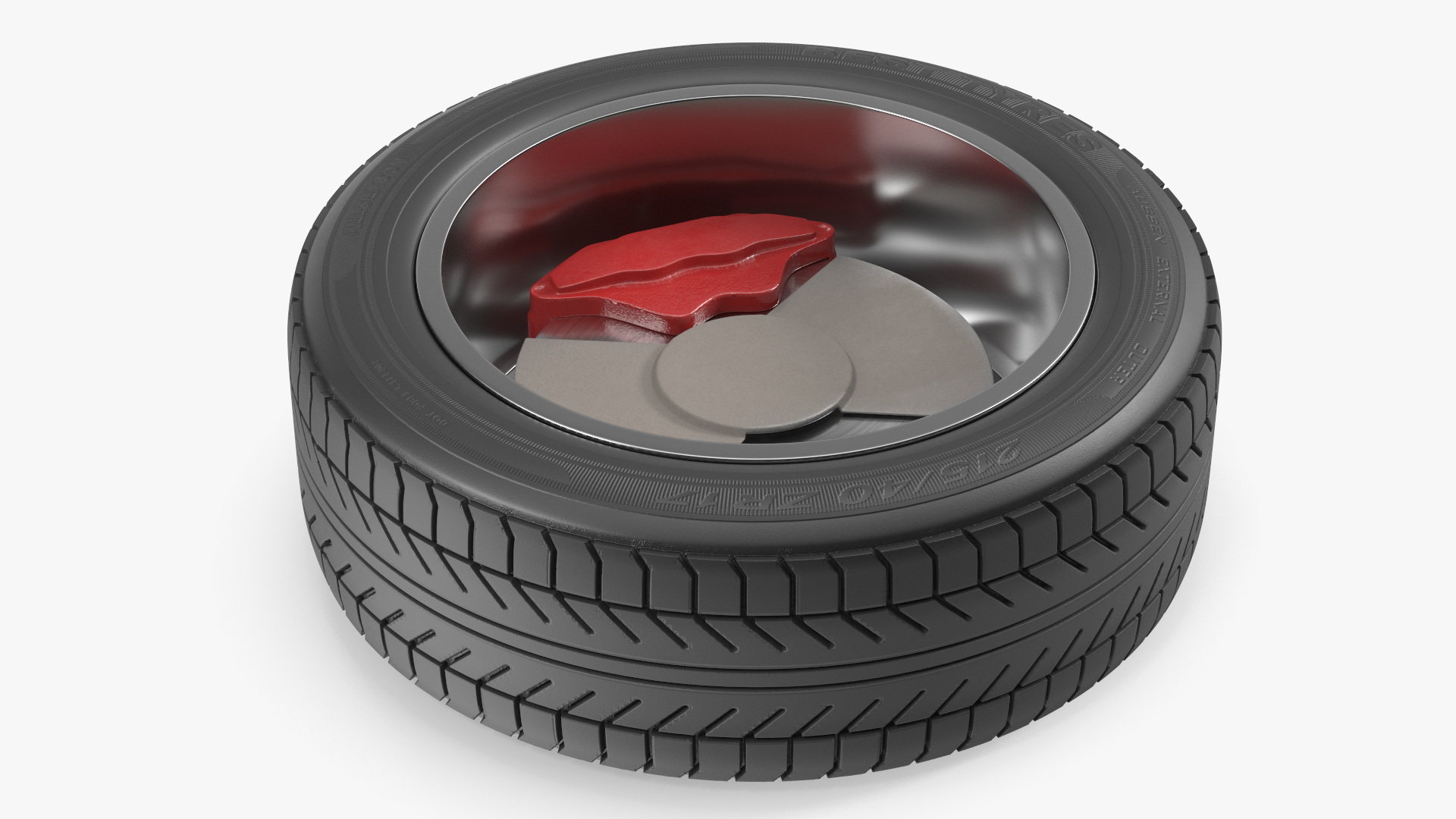 Alloy Wheel Rim with All Season Tire Silver, view 7