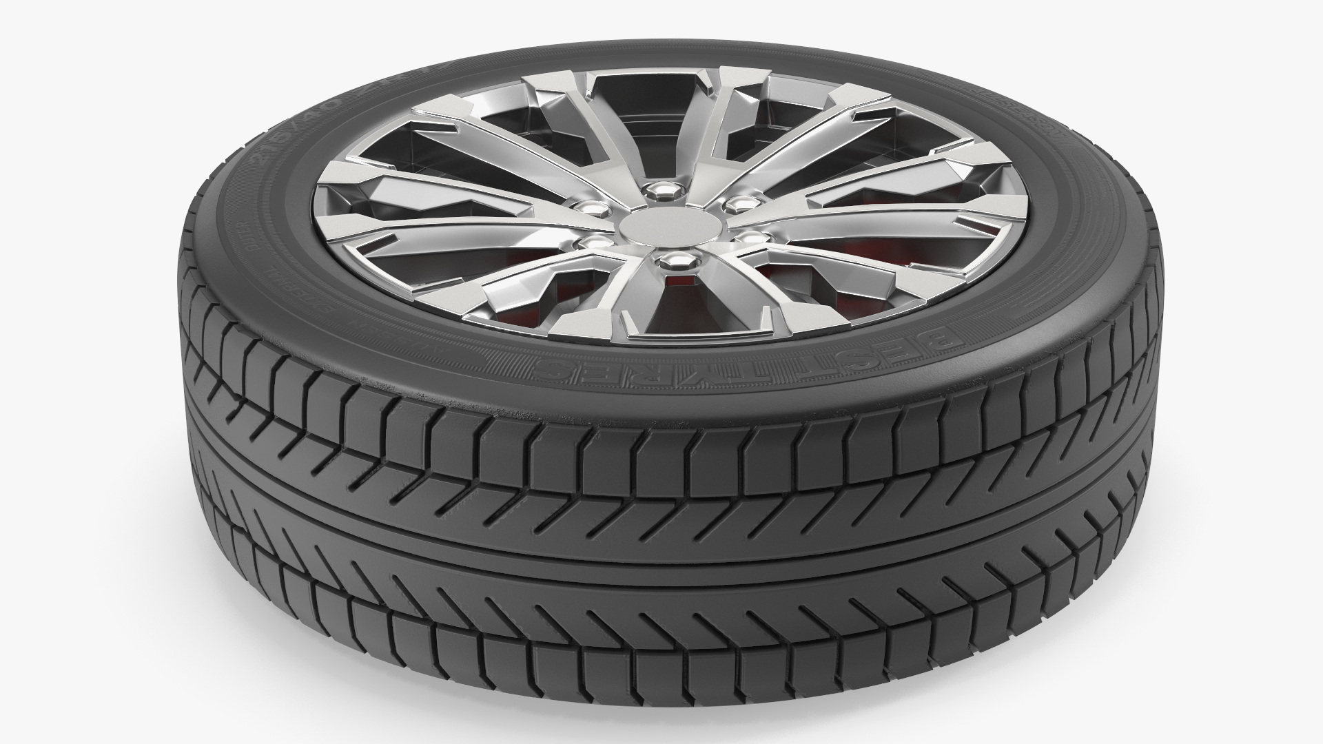 Alloy Wheel Rim with All Season Tire Silver, view 6