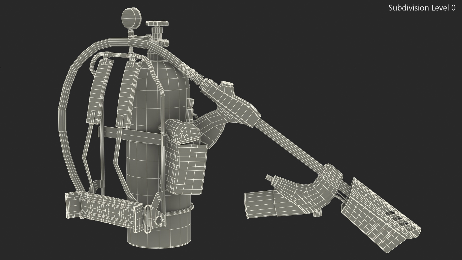 3D Throwflame XL18 Flamethrower model