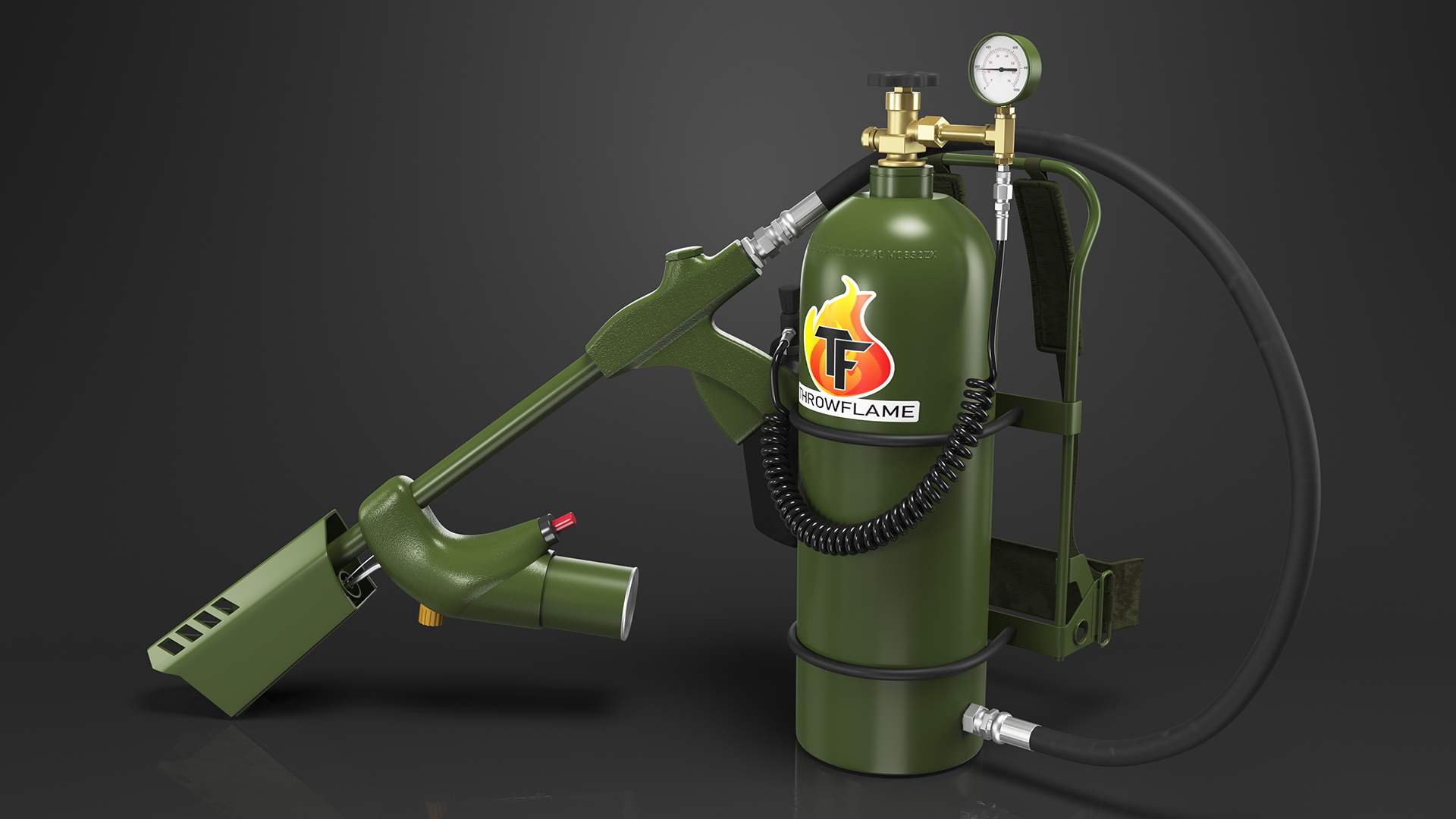 3D Throwflame XL18 Flamethrower model