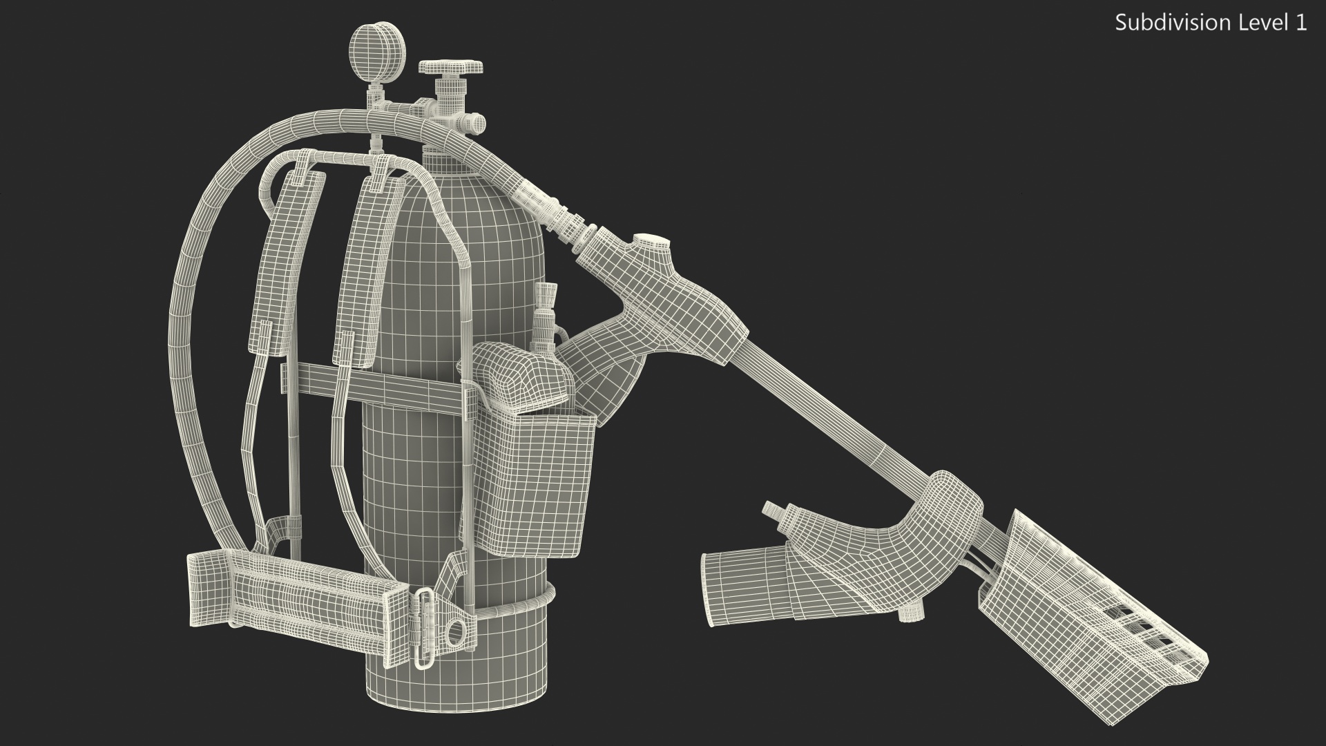 3D Throwflame XL18 Flamethrower model