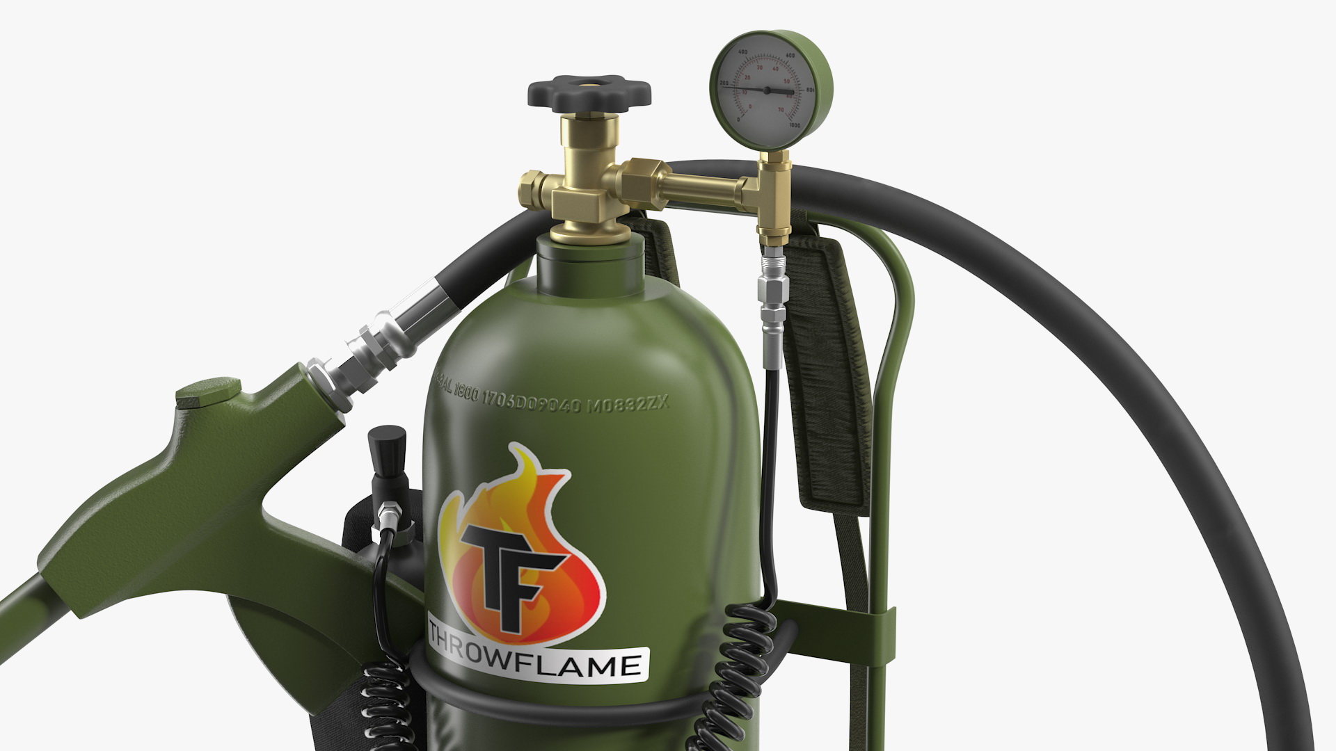 3D Throwflame XL18 Flamethrower model
