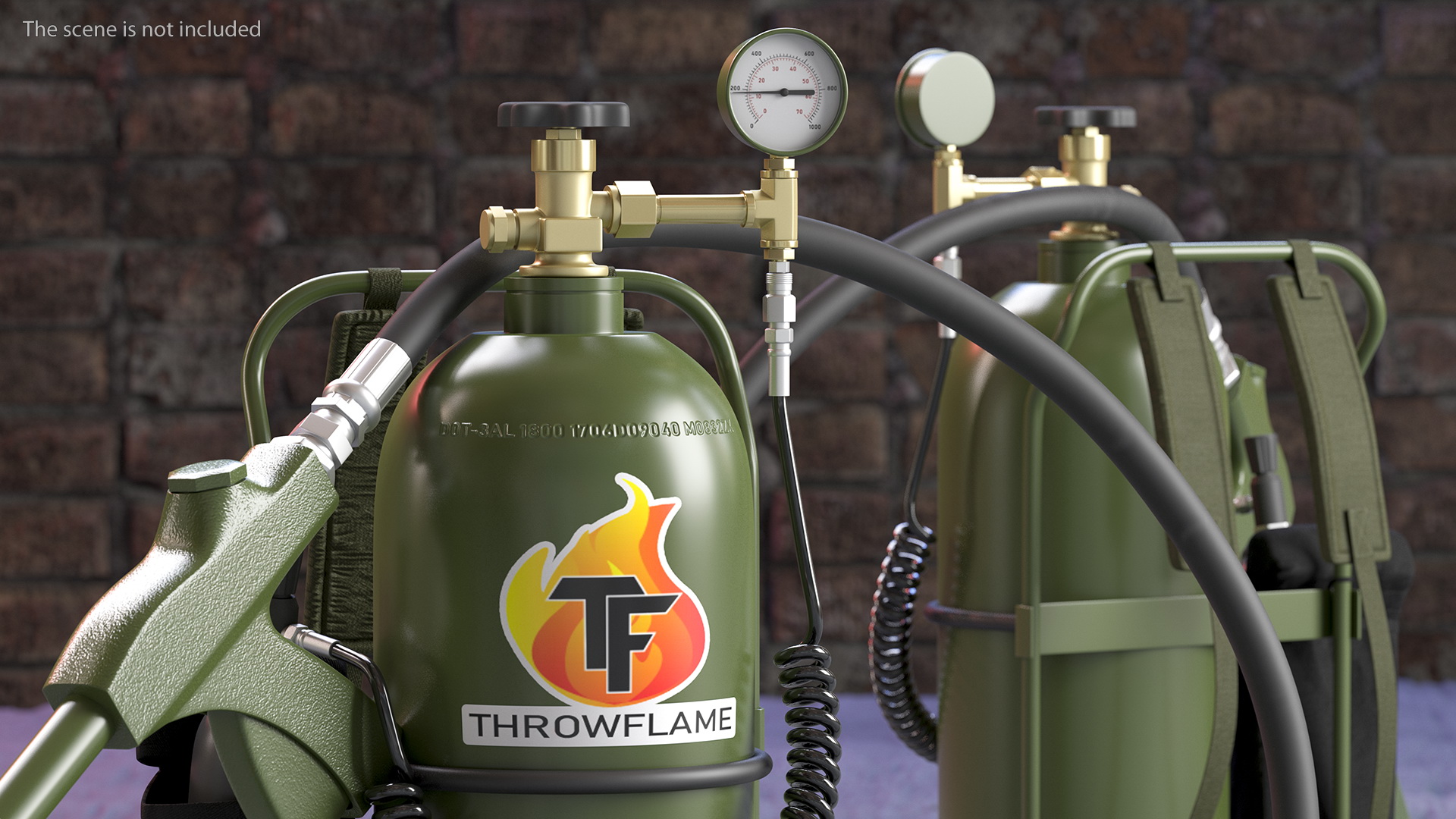 3D Throwflame XL18 Flamethrower model