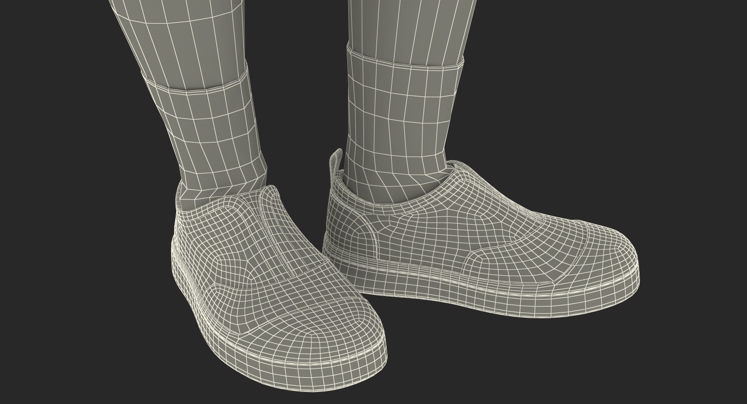 3D model Standing Teenage Boy