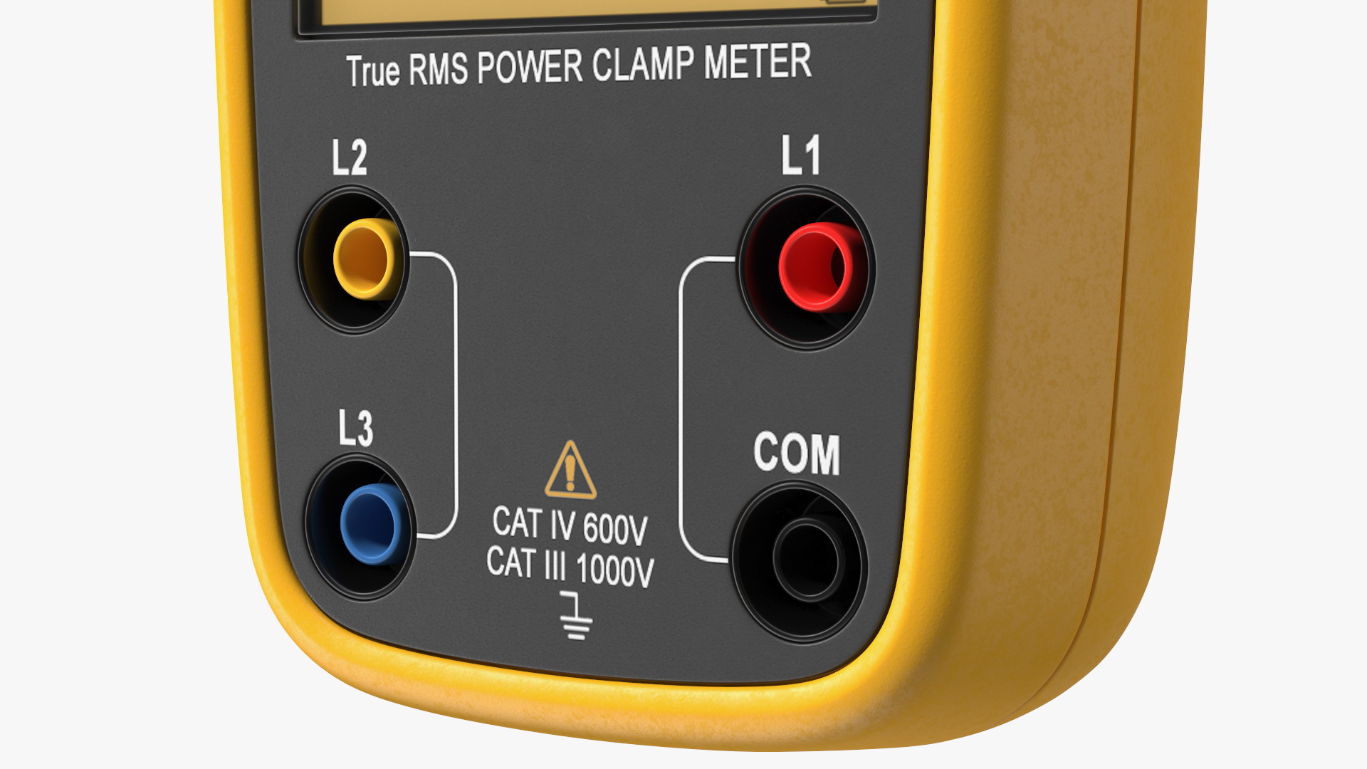 Clamp Digital Wattmeter CEM Yellow 3D model