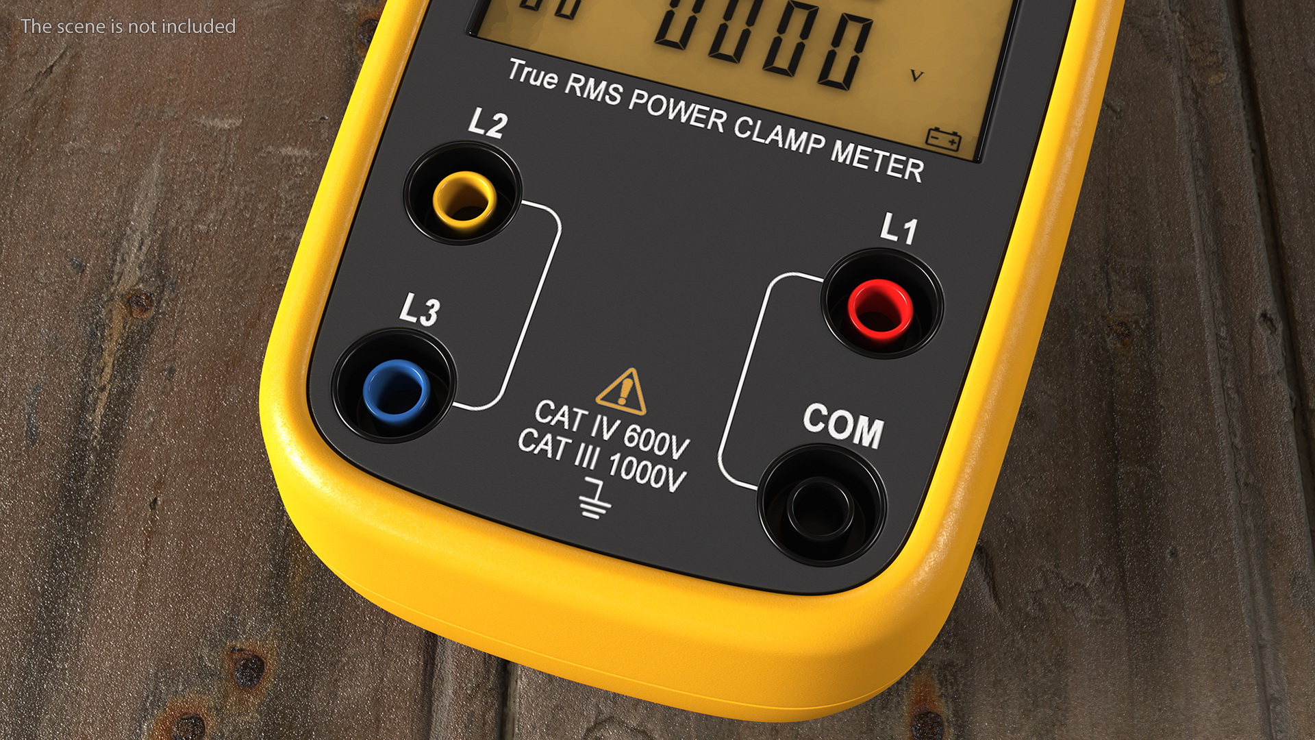 Clamp Digital Wattmeter CEM Yellow 3D model