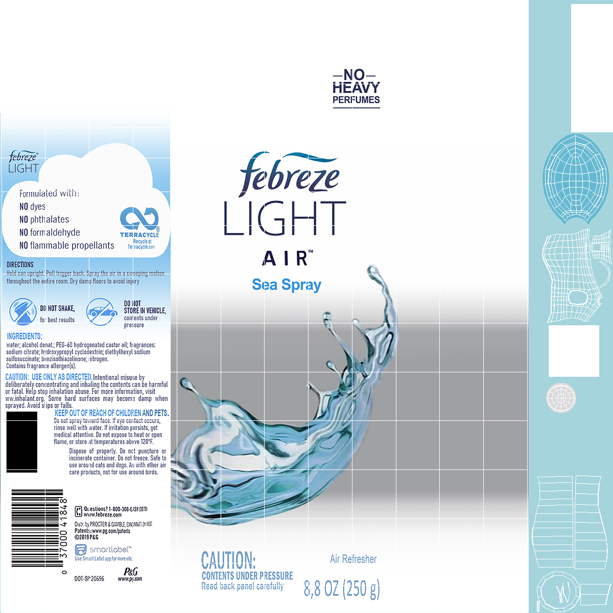 3D Air Freshener Febreze AIR LIGHT Sea Spray