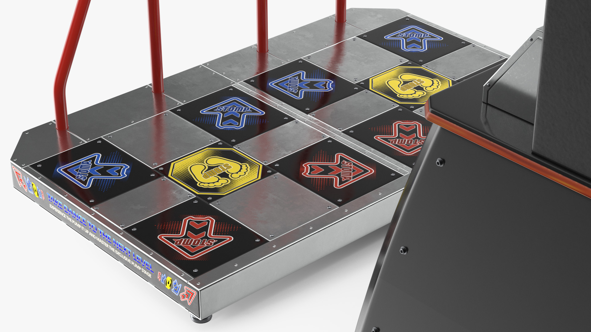 Pump It Up Fiesta 2 Arcade Dance Machine Off 3D model