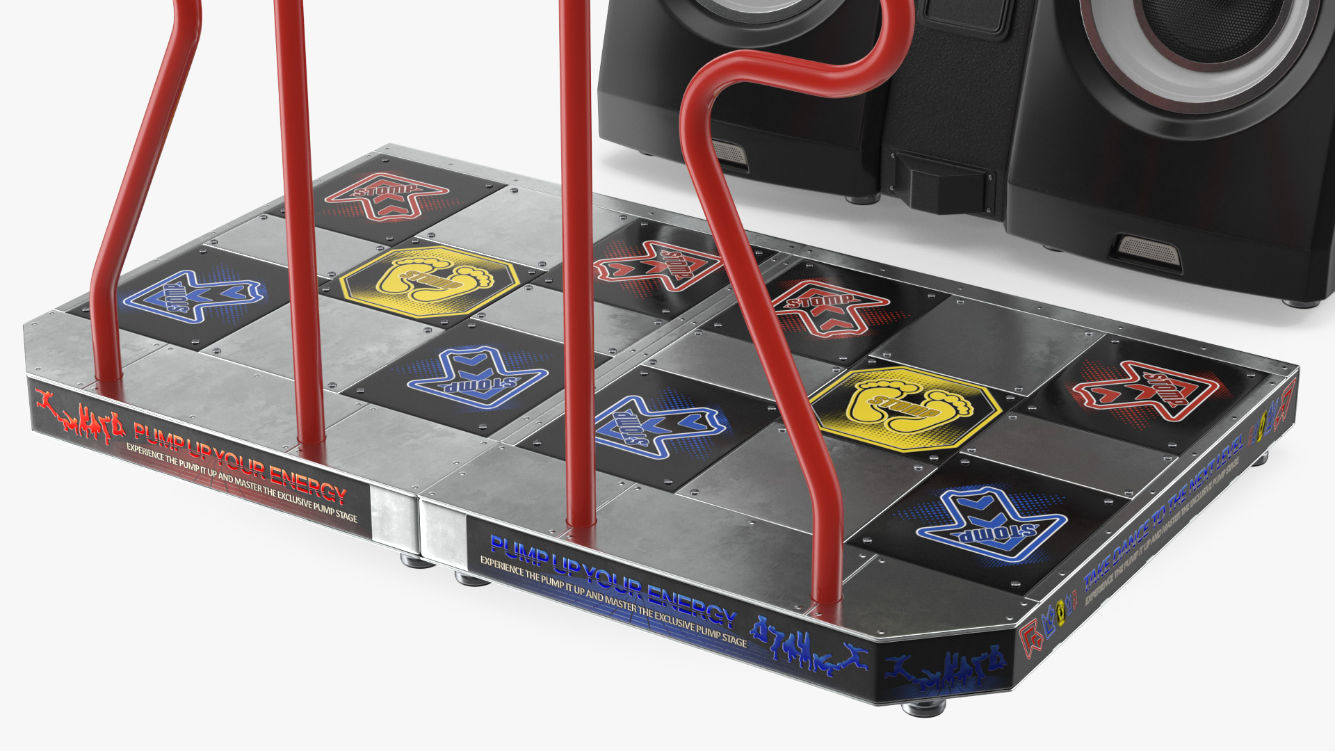 Pump It Up Fiesta 2 Arcade Dance Machine Off 3D model