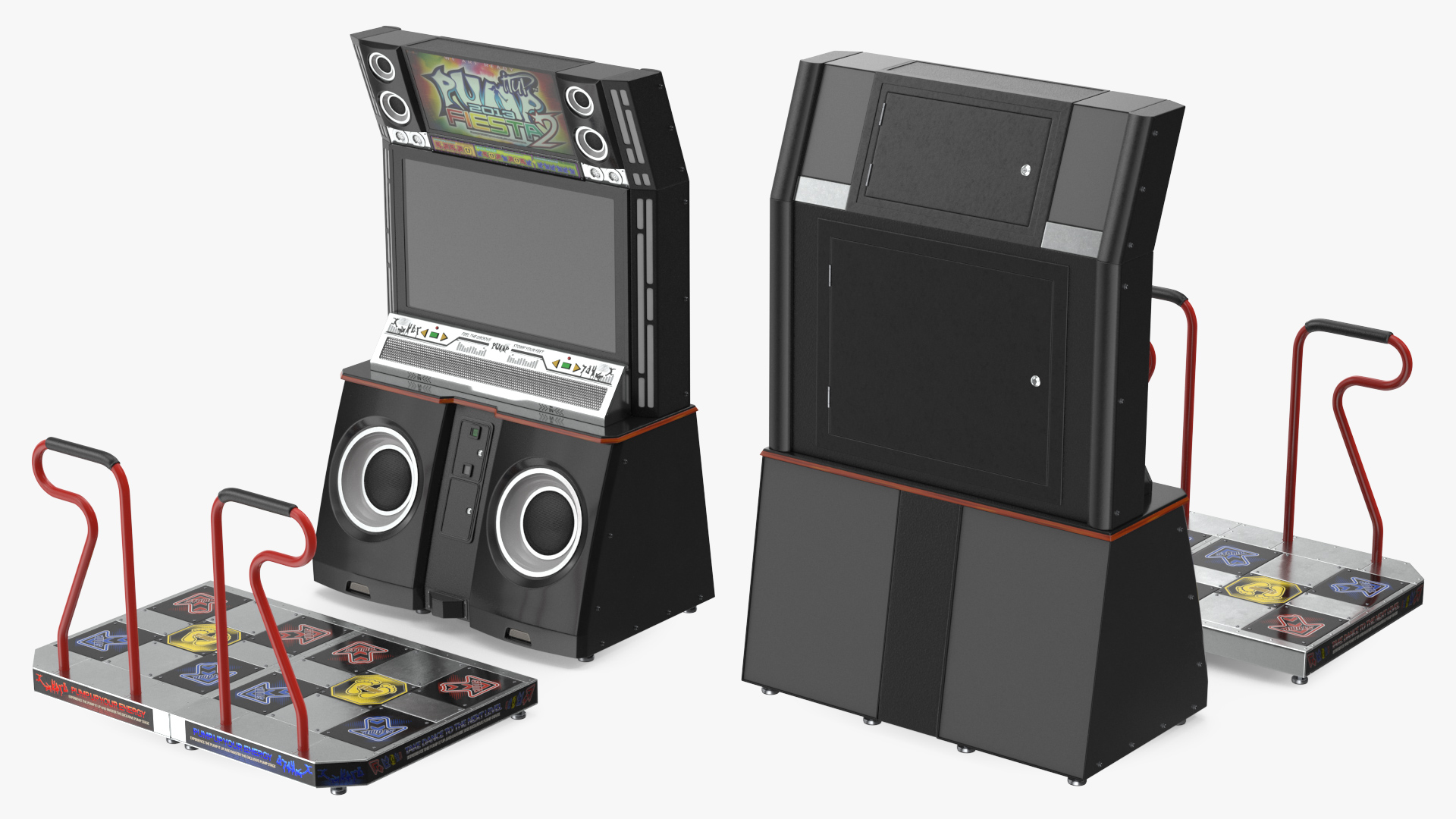 Pump It Up Fiesta 2 Arcade Dance Machine Off 3D model