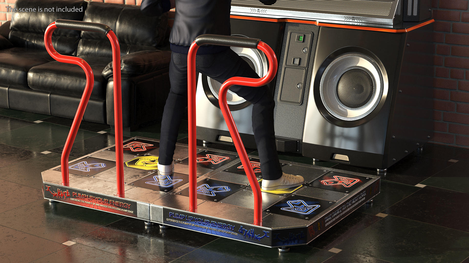 Pump It Up Fiesta 2 Arcade Dance Machine Off 3D model