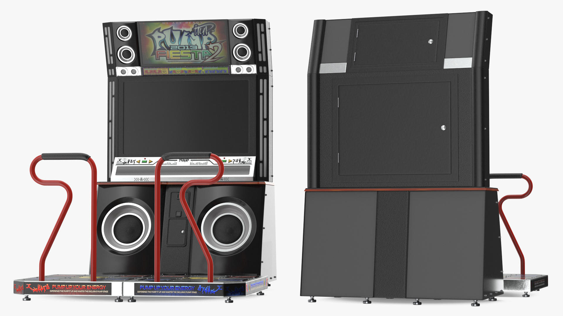 Pump It Up Fiesta 2 Arcade Dance Machine Off 3D model