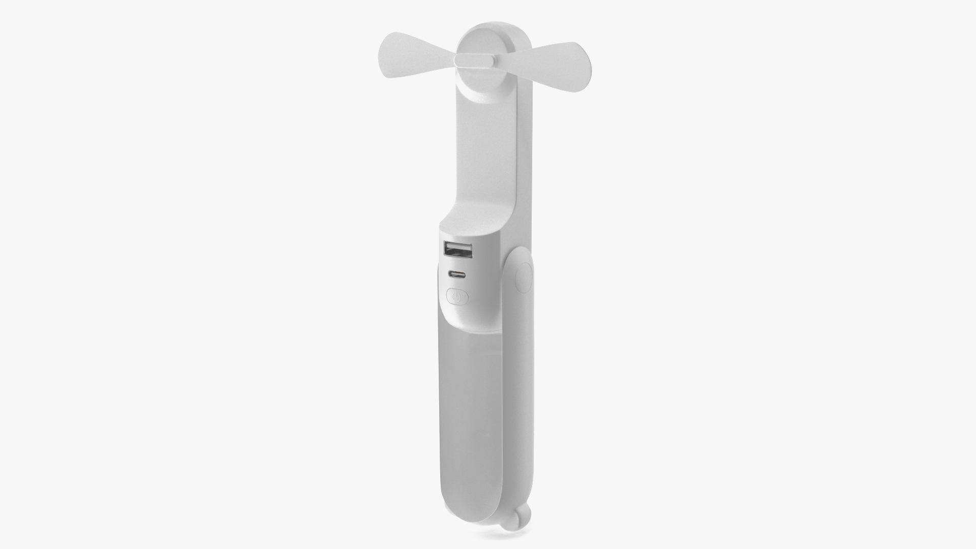 3D Battery Operated Pocket Fan White model
