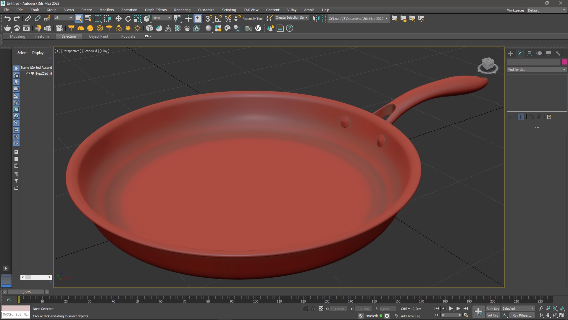 3D HexClad Hybrid Nonstick Pan 12-inch for 3D Print model