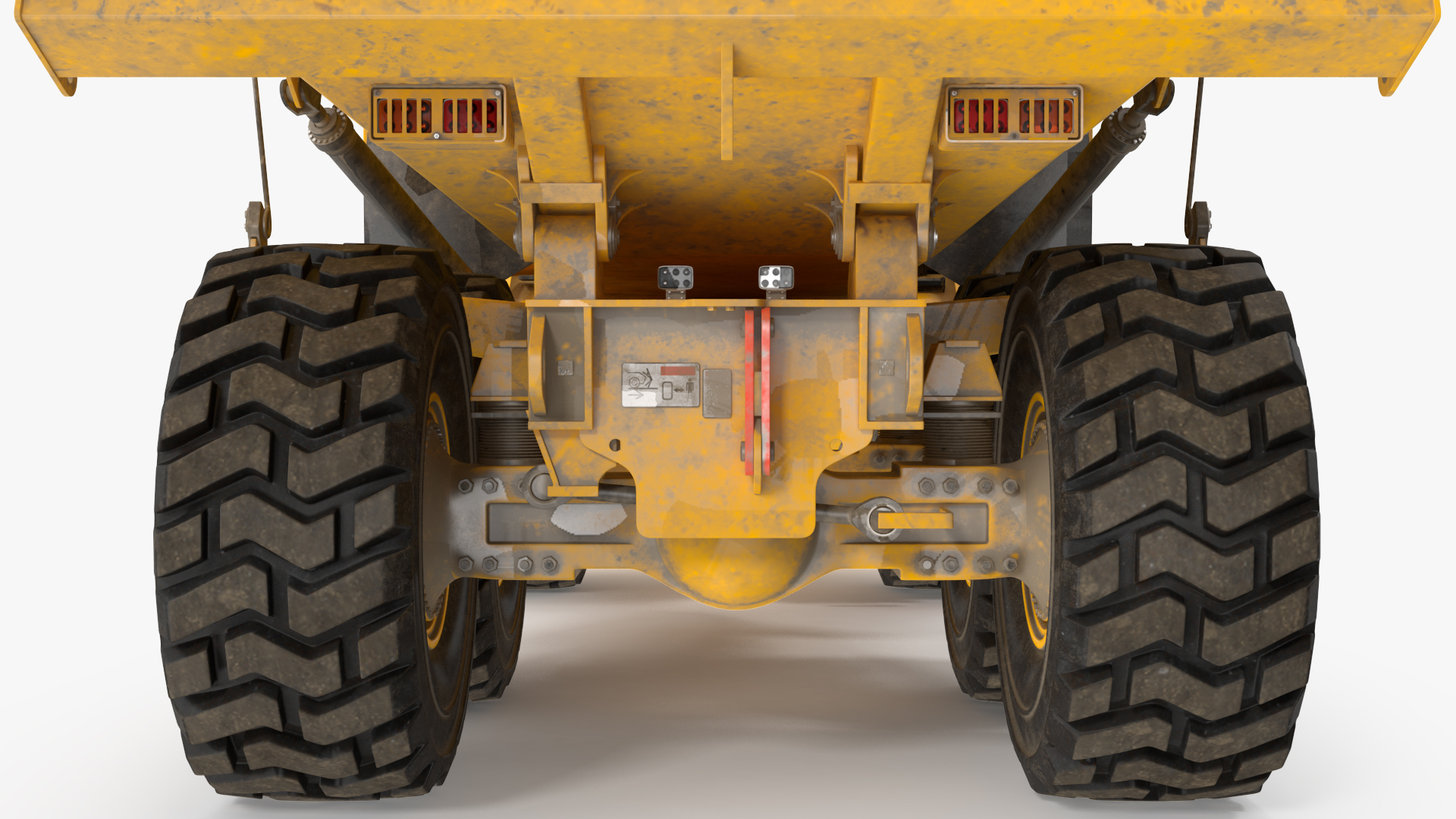 Articulated Dump Truck Dirty Rigged for Cinema 4D 3D model