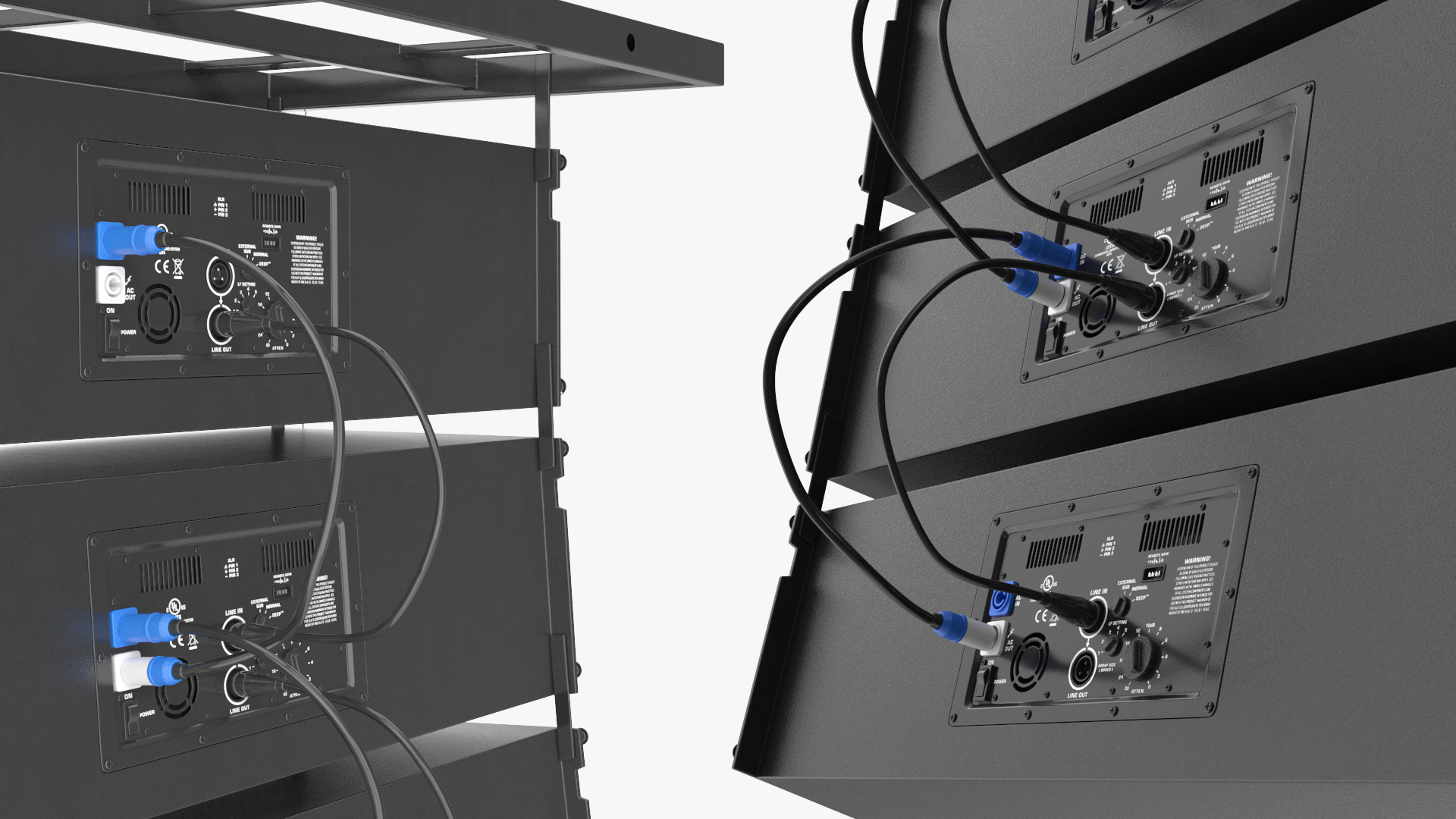 Line Array Speaker System with Rigging Frame - view 6