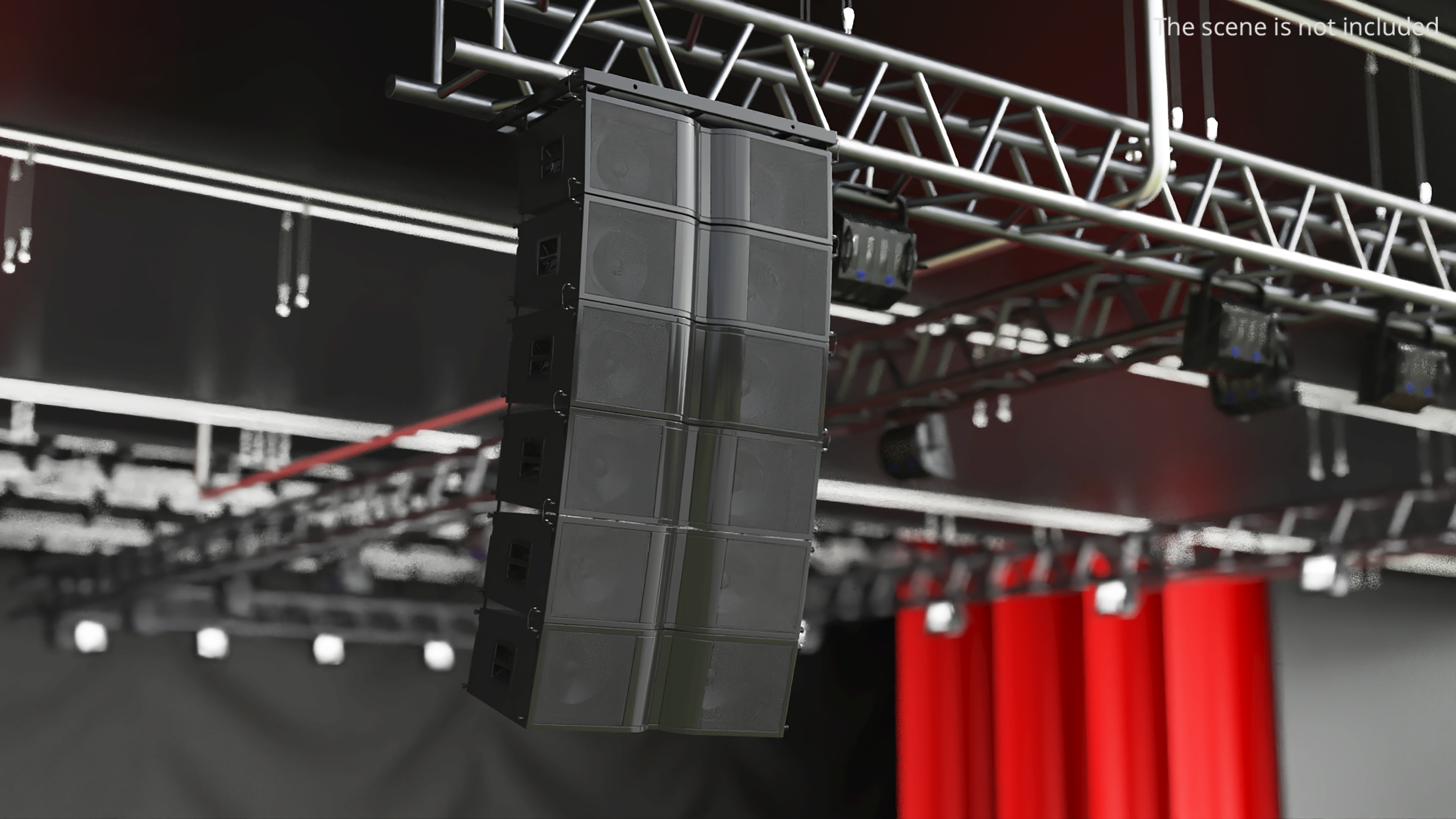 Line Array Speaker System with Rigging Frame - view 2