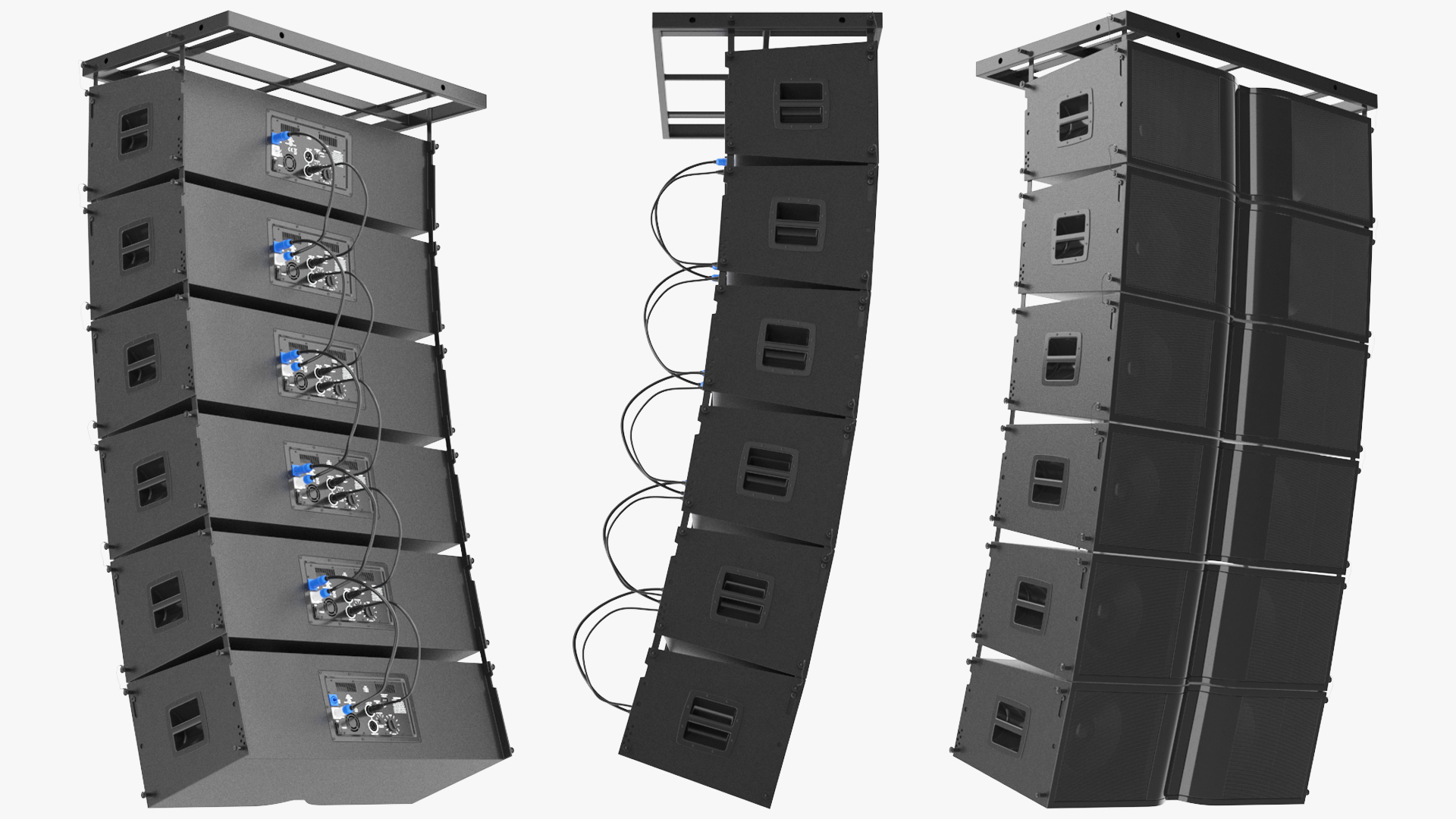 Line Array Speaker System with Rigging Frame - view 3