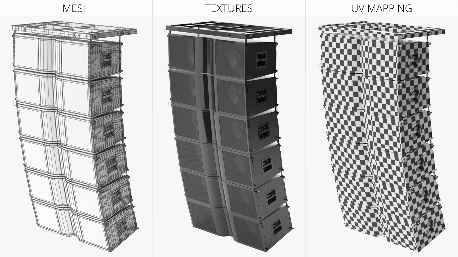 Line Array Speaker System with Rigging Frame - view 8