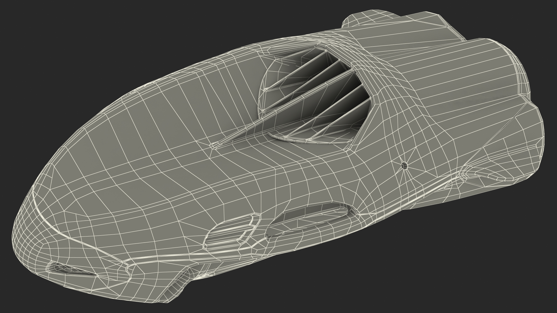 Handheld Underwater Scooter Orange 3D model