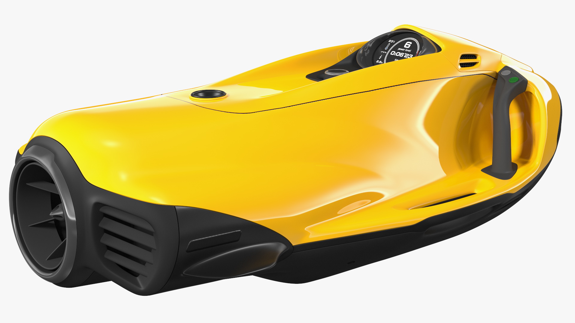 Handheld Underwater Scooter Orange 3D model