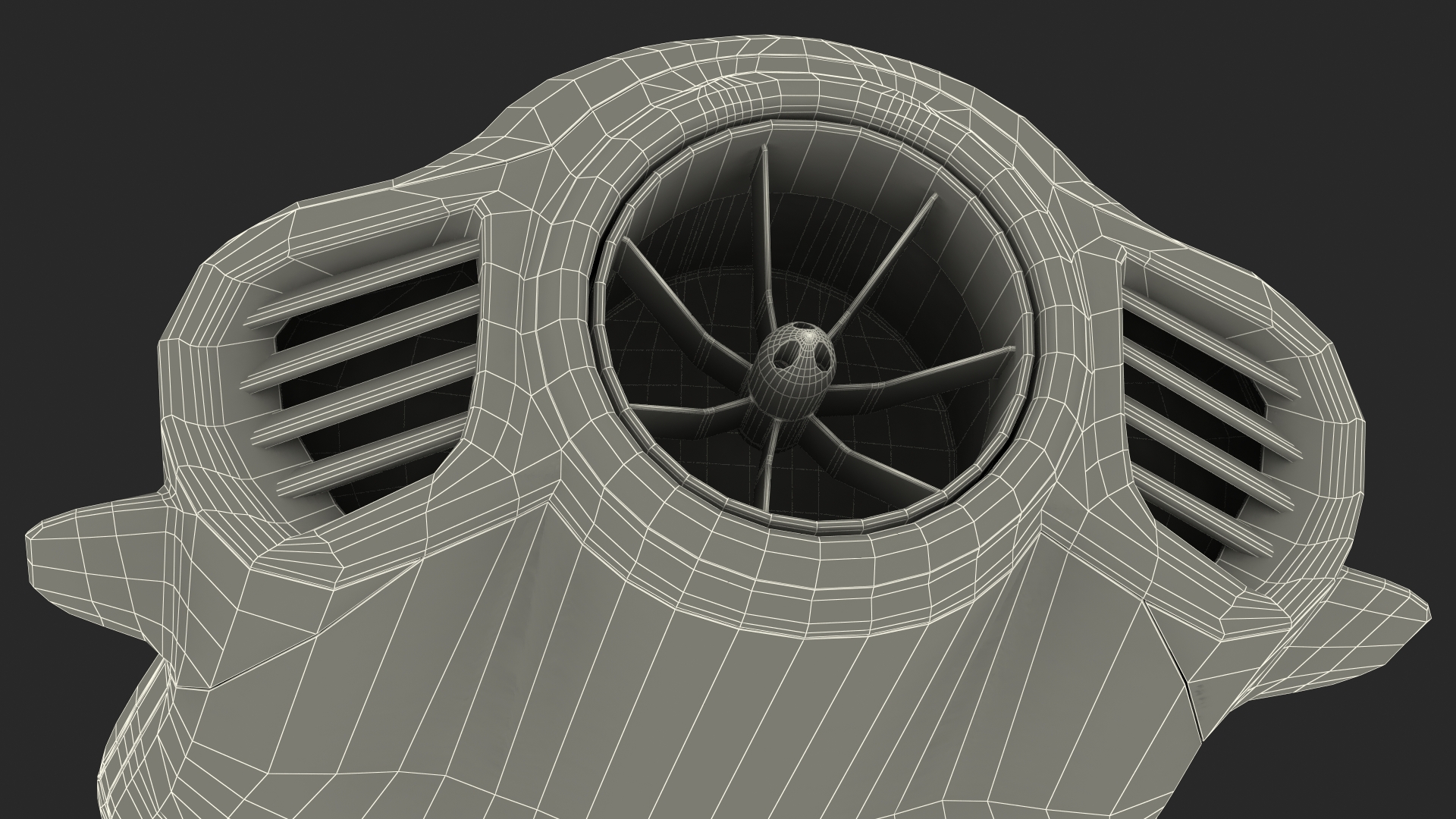 Handheld Underwater Scooter Orange 3D model