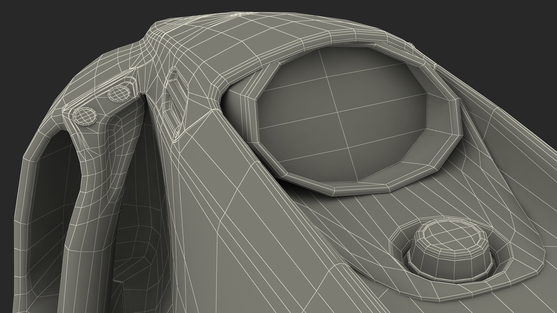 Handheld Underwater Scooter Orange 3D model