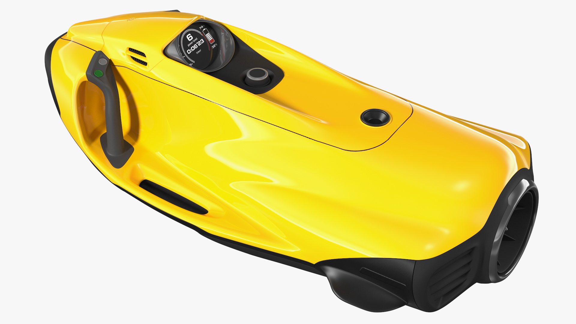 Handheld Underwater Scooter Orange 3D model