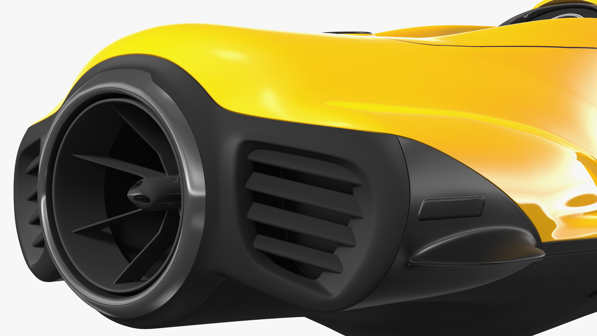 Handheld Underwater Scooter Orange 3D model