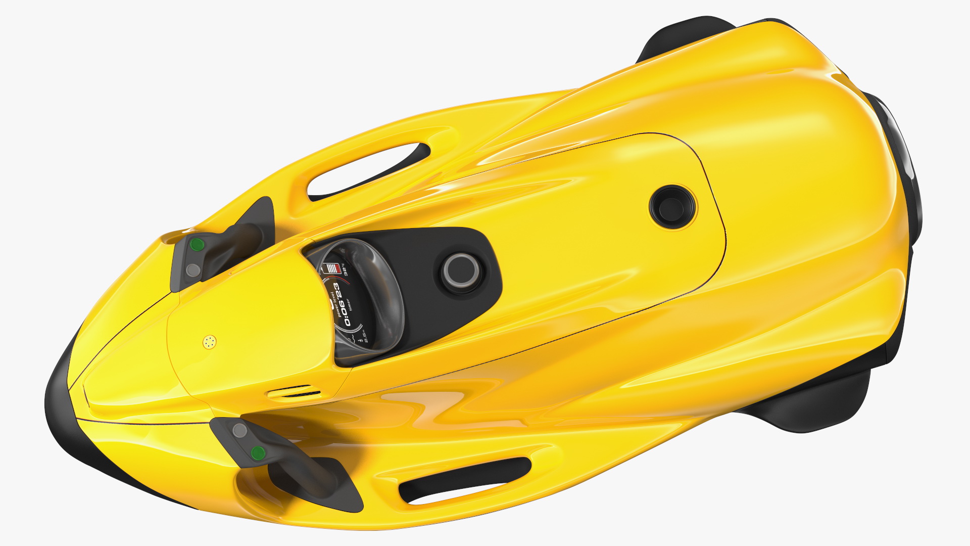 Handheld Underwater Scooter Orange 3D model