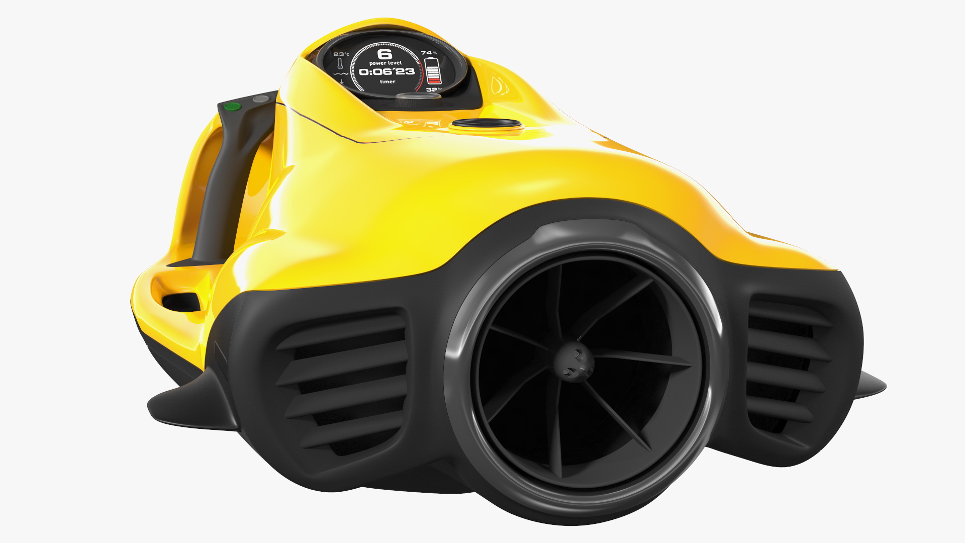 Handheld Underwater Scooter Orange 3D model