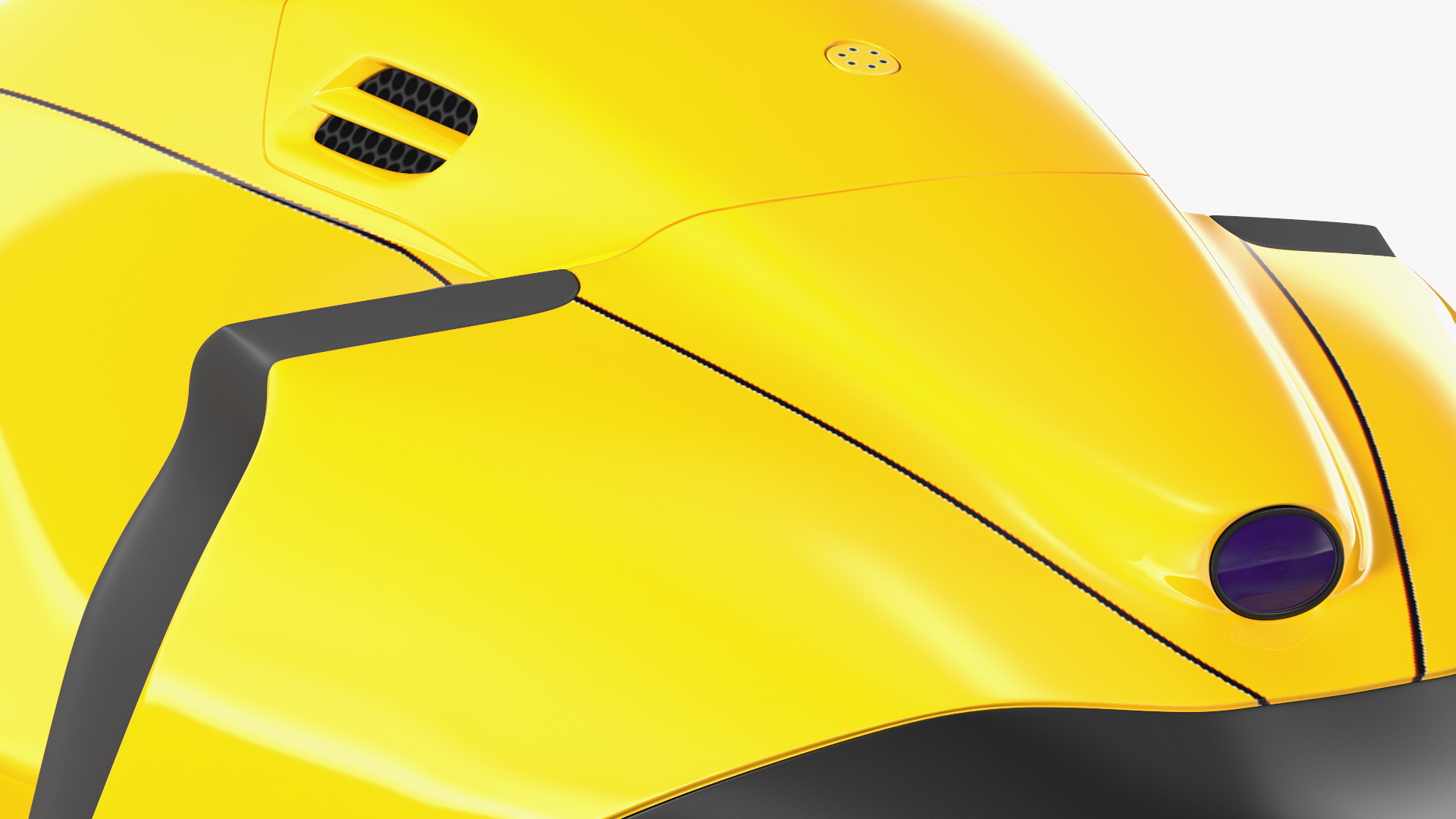 Handheld Underwater Scooter Orange 3D model