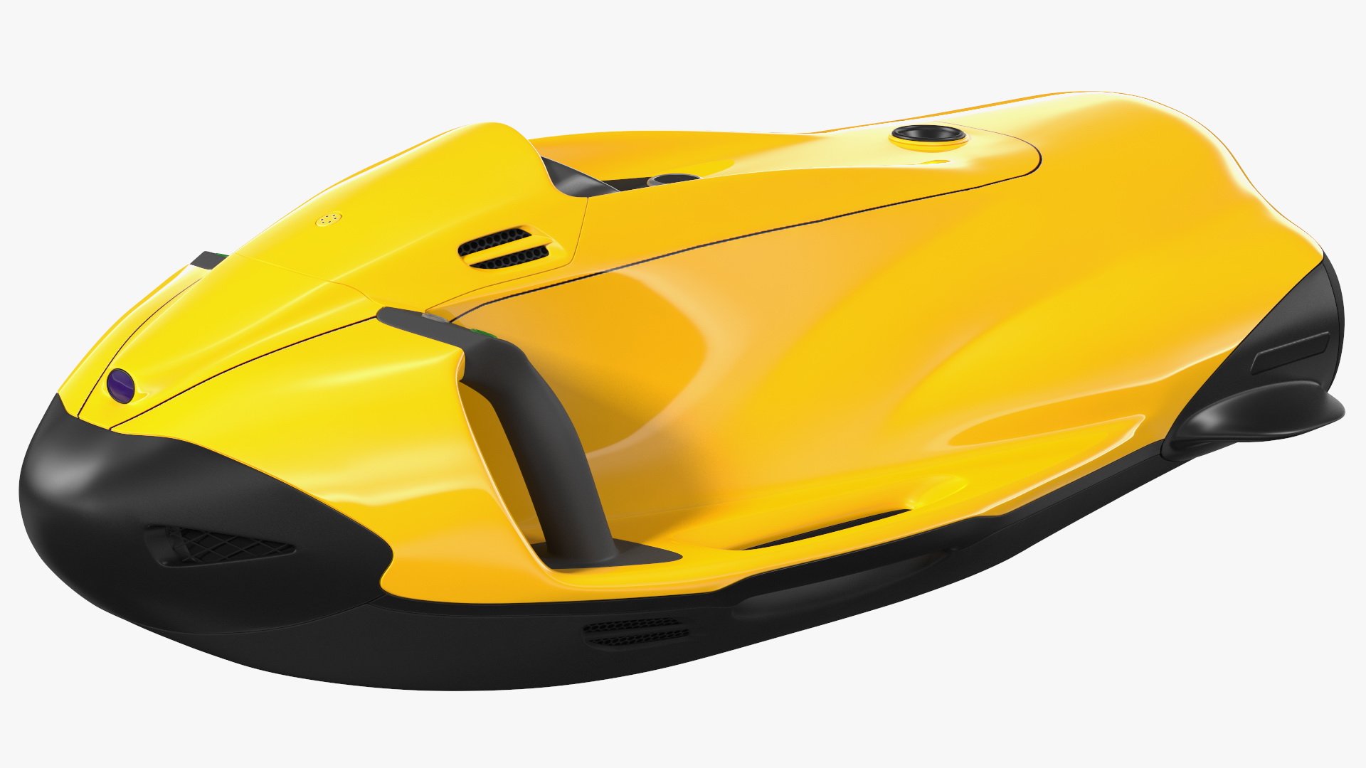 Handheld Underwater Scooter Orange 3D model
