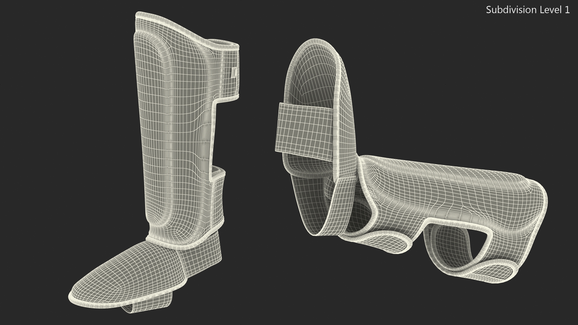 Sandee Leather Boot Shinguard 3D model